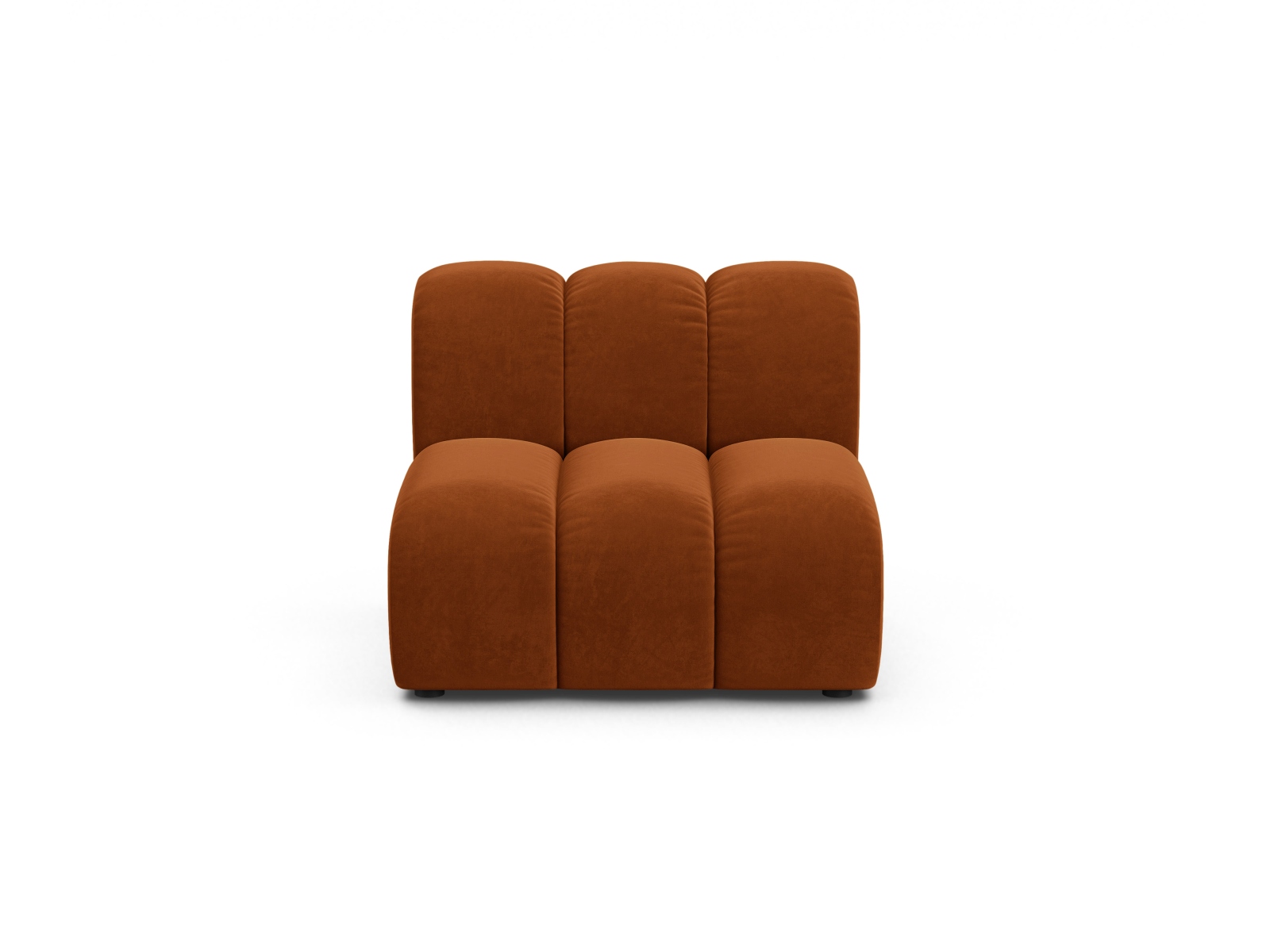 Velvet Modul Armless, "Lupine", 1 Seat, 92x95x70