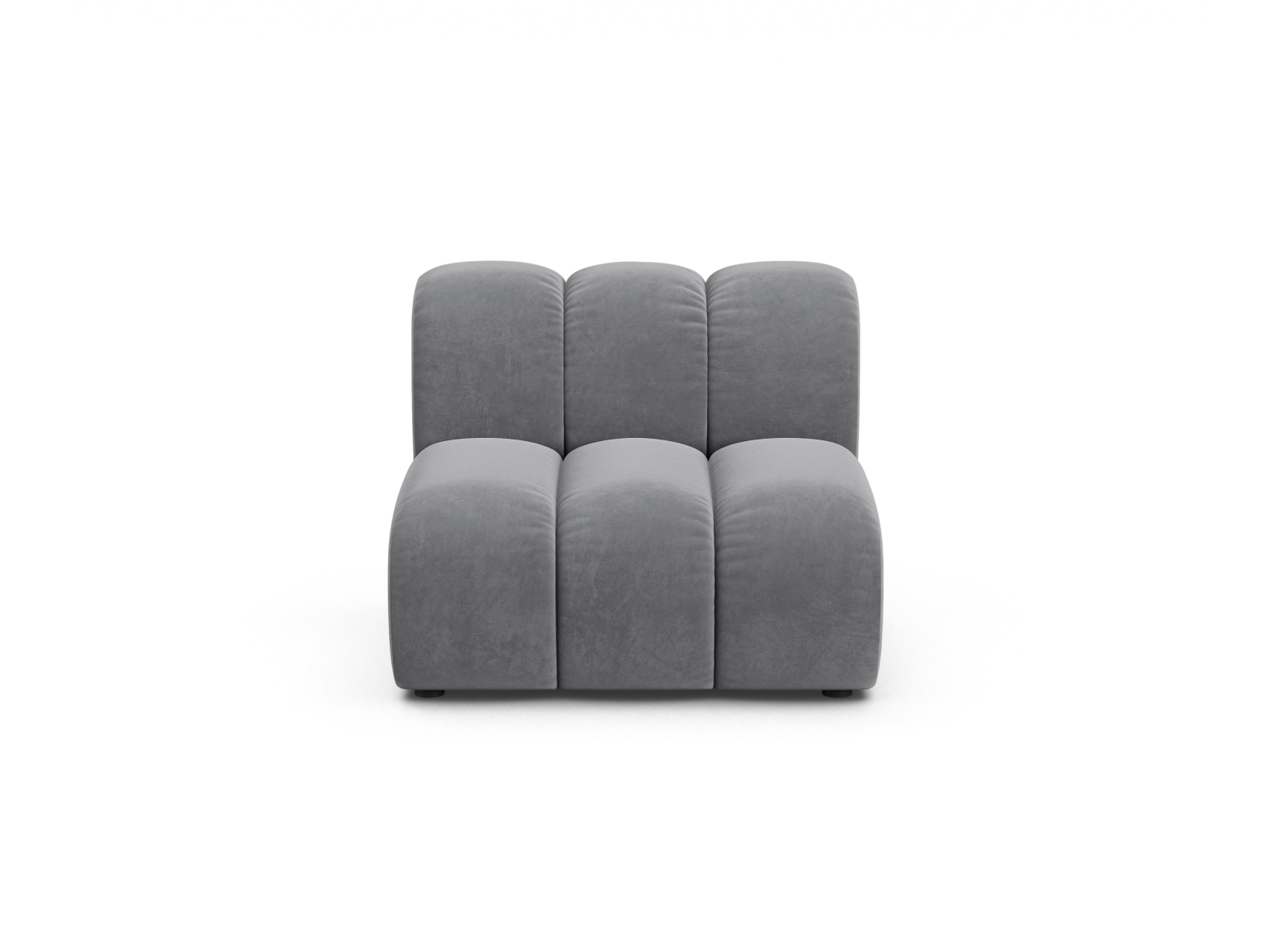 Velvet Modul Armless, "Lupine", 1 Seat, 92x95x70