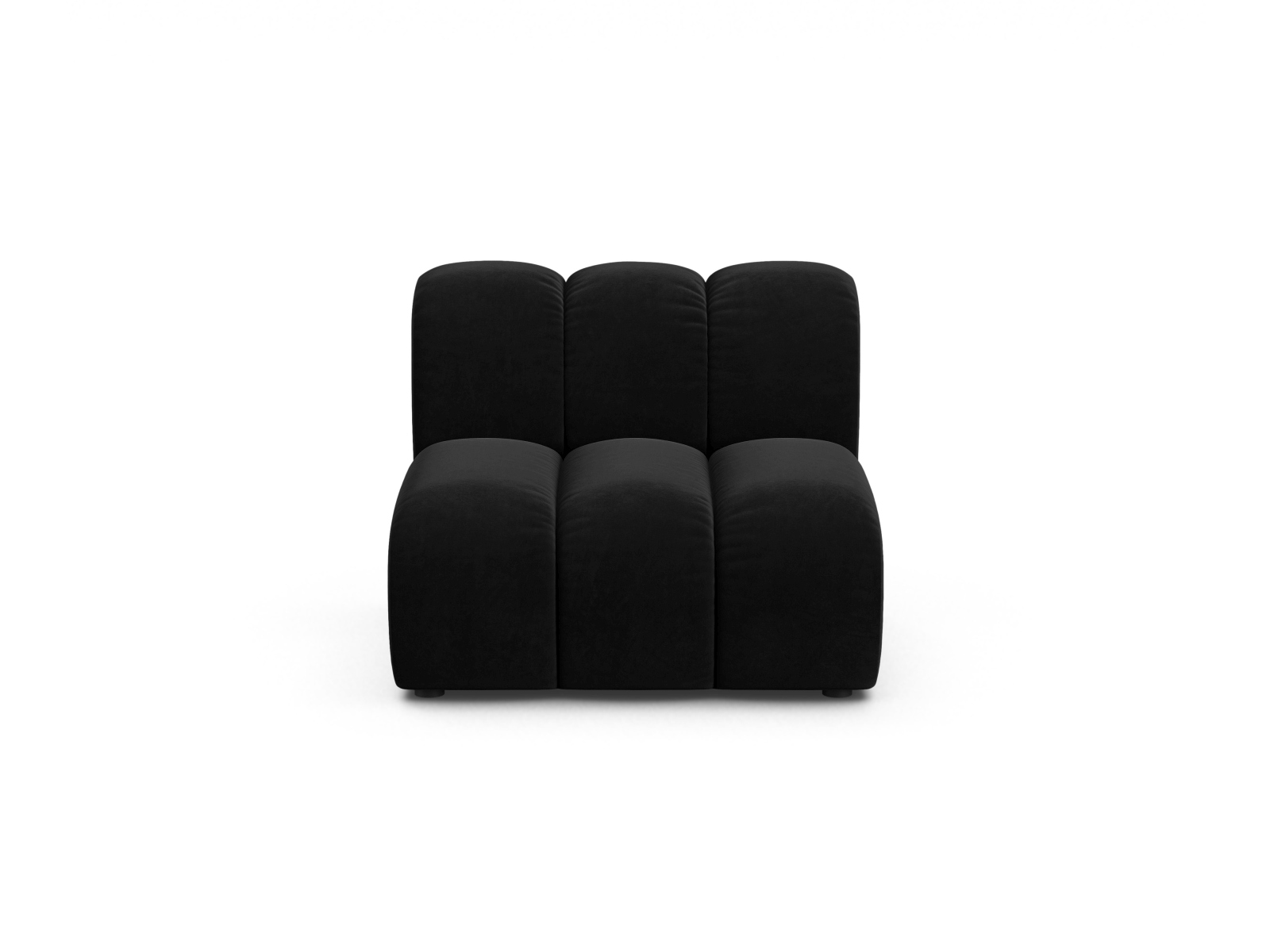 Velvet Modul Armless, "Lupine", 1 Seat, 92x95x70