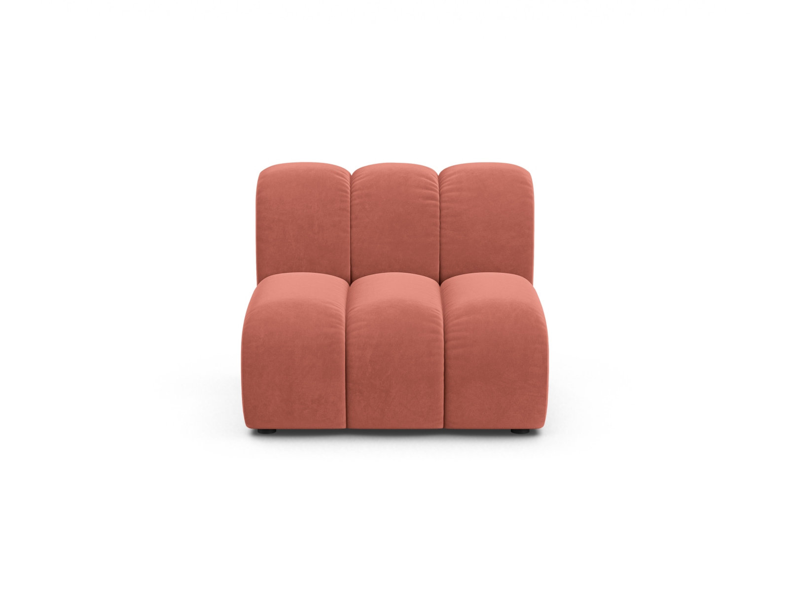 Velvet Modul Armless, "Lupine", 1 Seat, 92x95x70