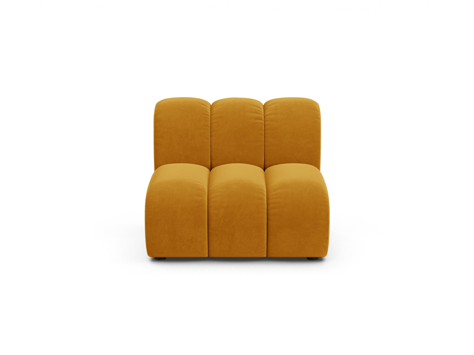 Velvet Modul Armless, "Lupine", 1 Seat, 92x95x70