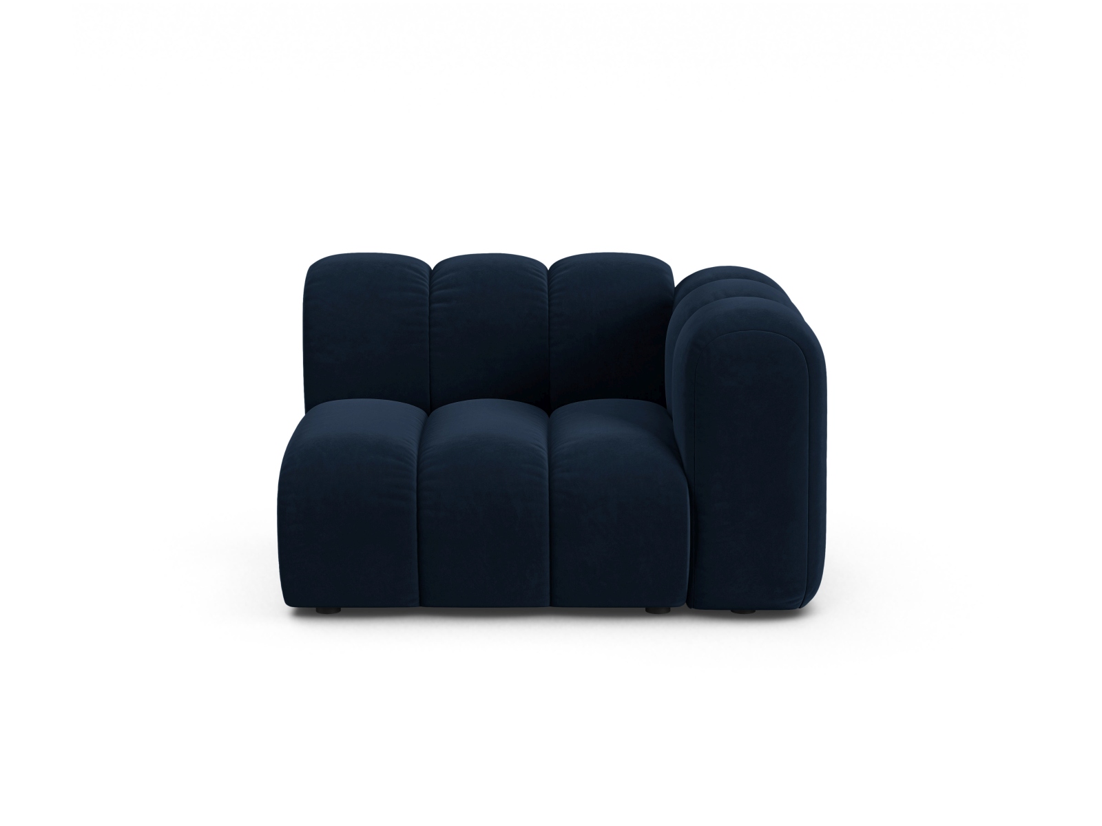 Velvet Modul Right, "Lupine", 1 Seat, 115x95x70