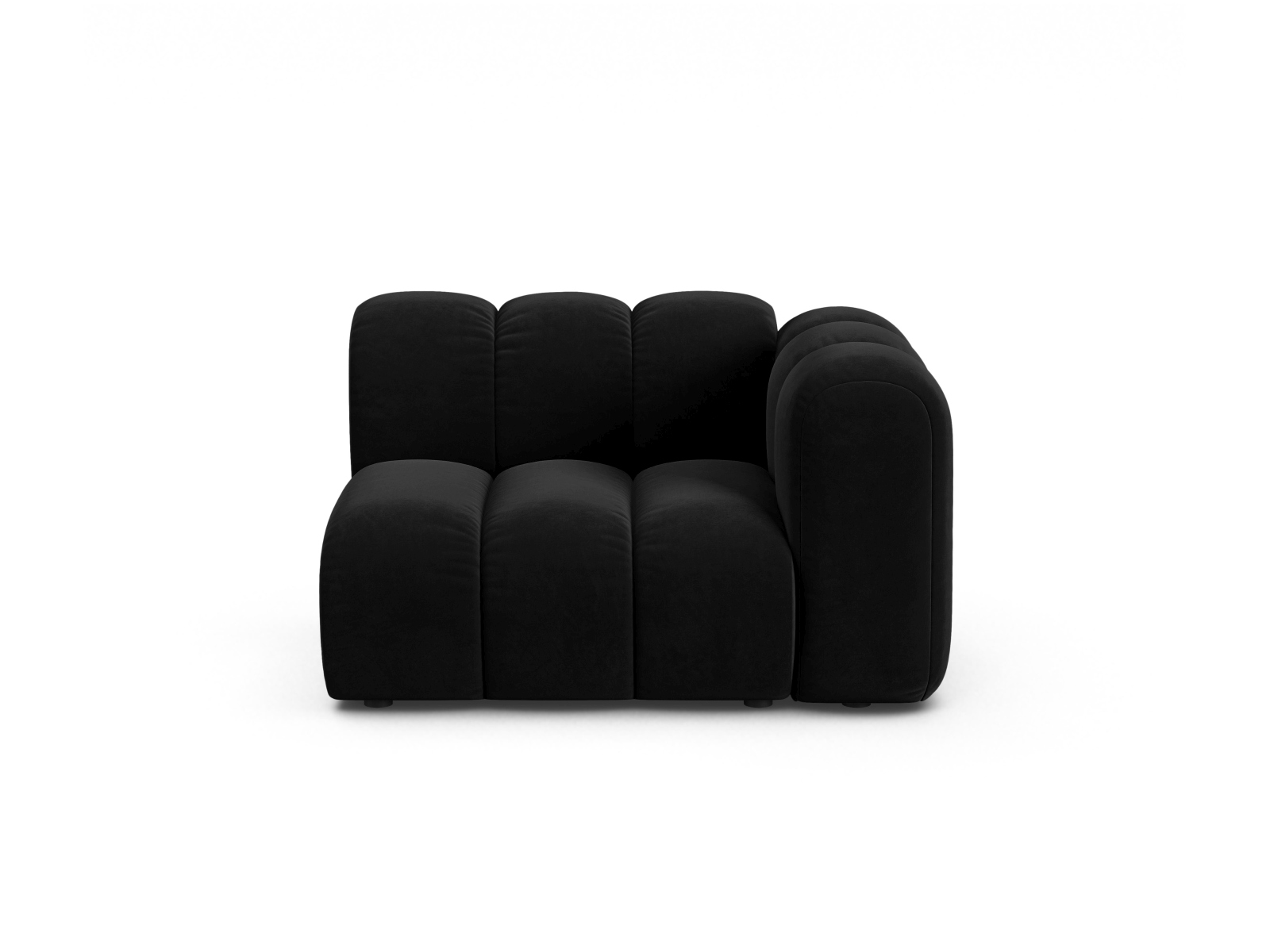 Velvet Modul Right, "Lupine", 1 Seat, 115x95x70