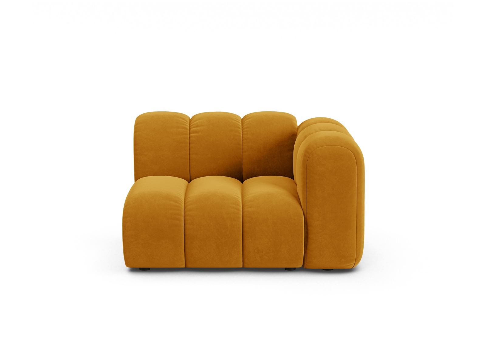 Velvet Modul Right, "Lupine", 1 Seat, 115x95x70