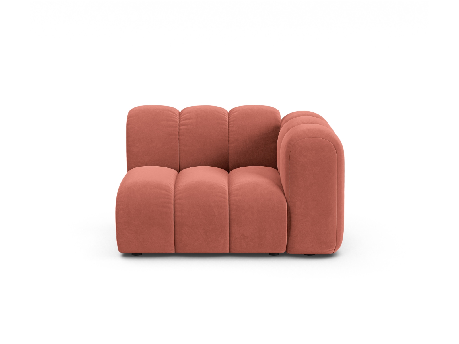 Velvet Modul Right, "Lupine", 1 Seat, 115x95x70