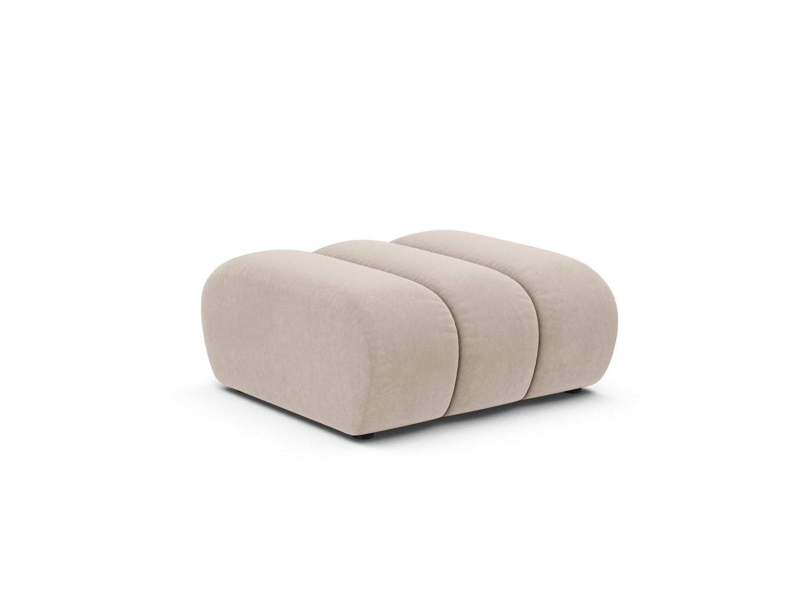 Velvet Pouf, "Lupine", 1 Seat, 95x92x43