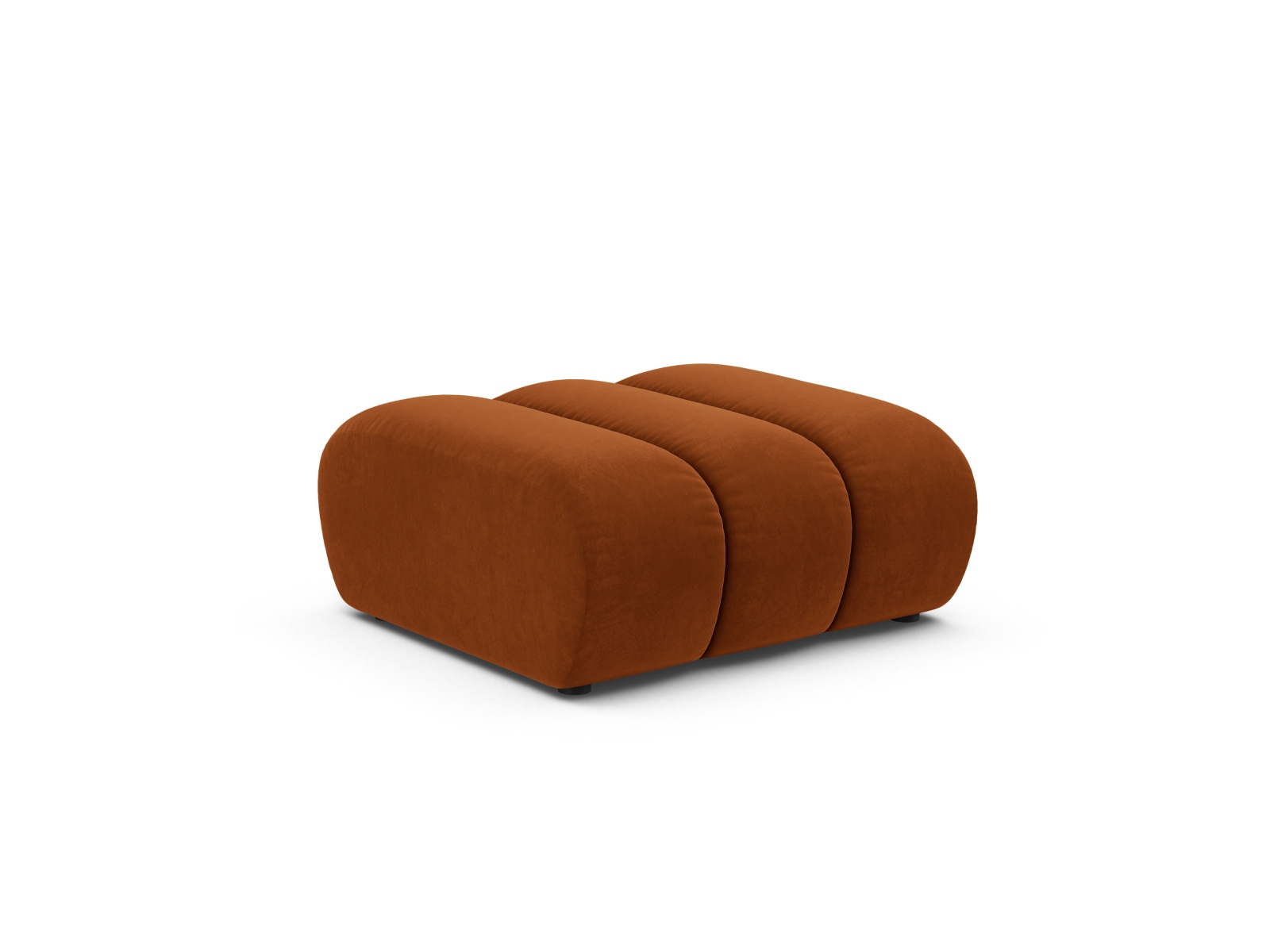 Velvet Pouf, "Lupine", 1 Seat, 95x92x43