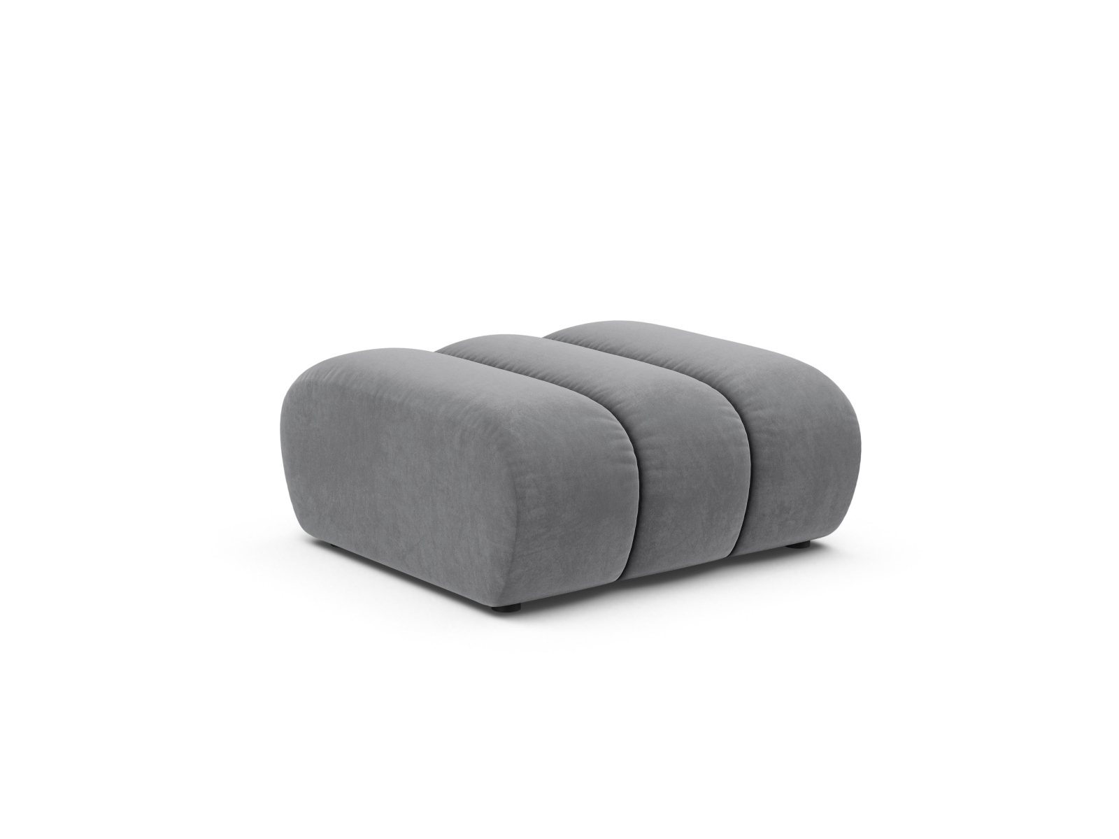 Velvet Pouf, "Lupine", 1 Seat, 95x92x43