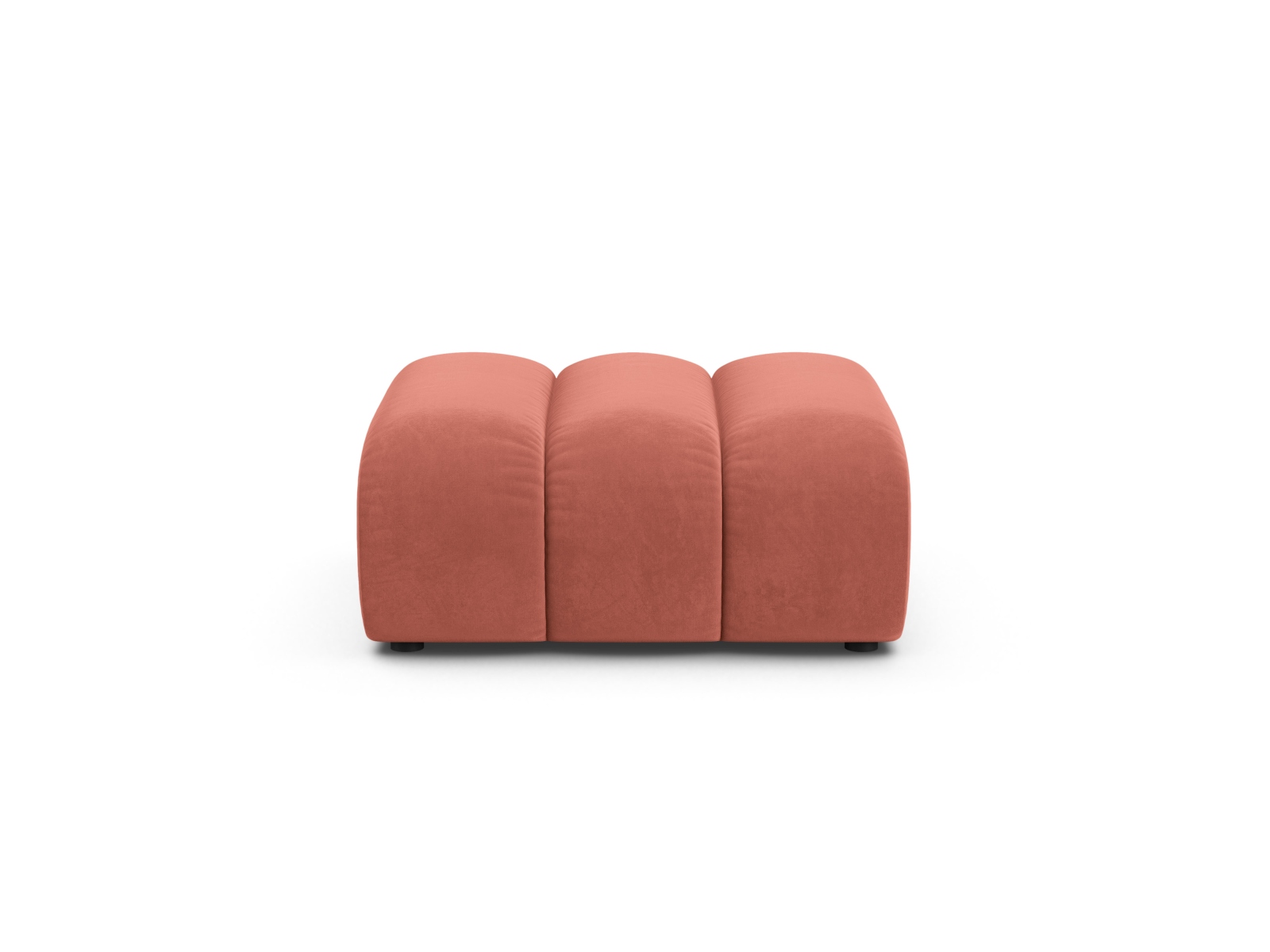 Velvet Pouf, "Lupine", 1 Seat, 95x92x43