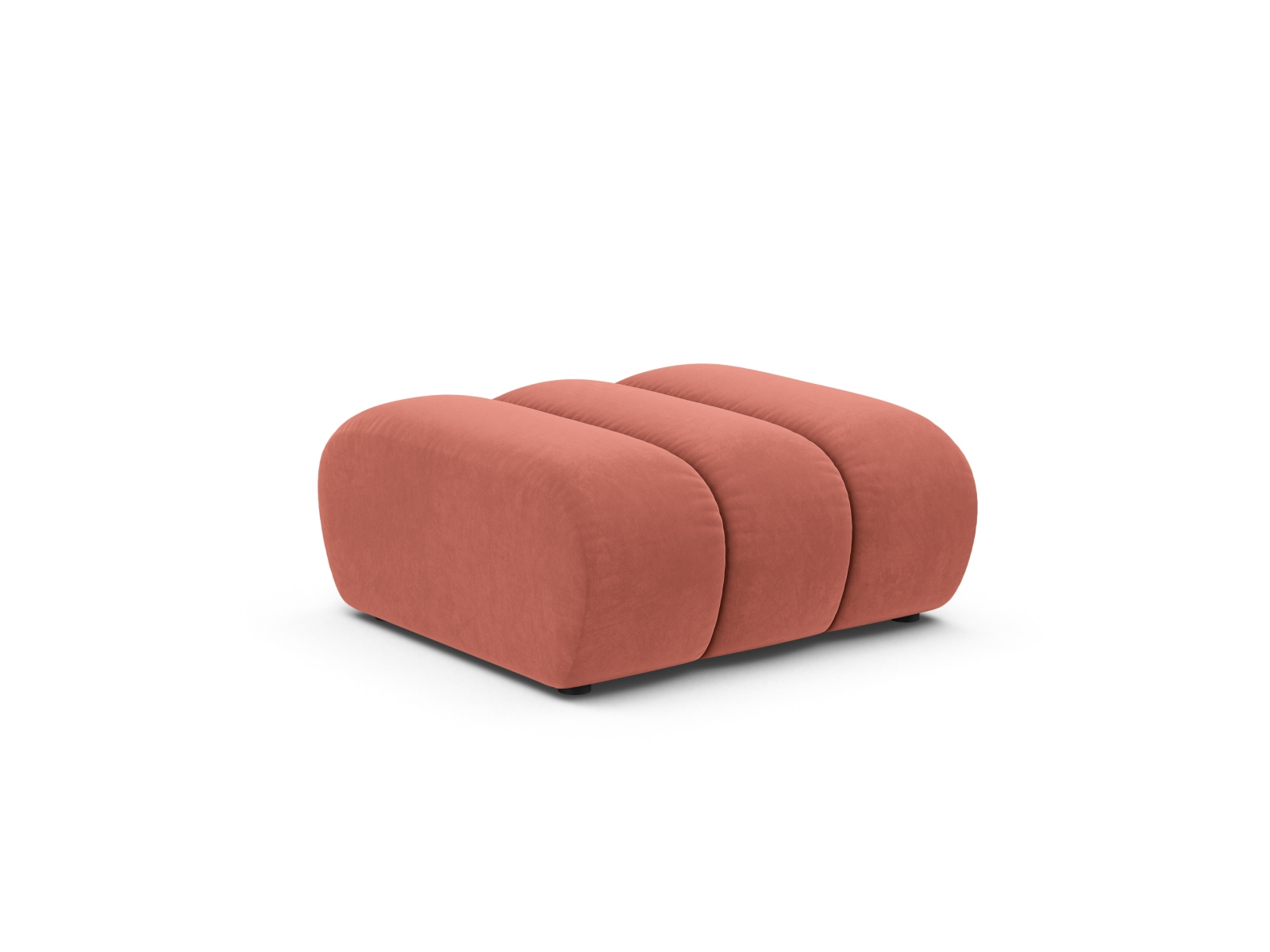 Velvet Pouf, "Lupine", 1 Seat, 95x92x43