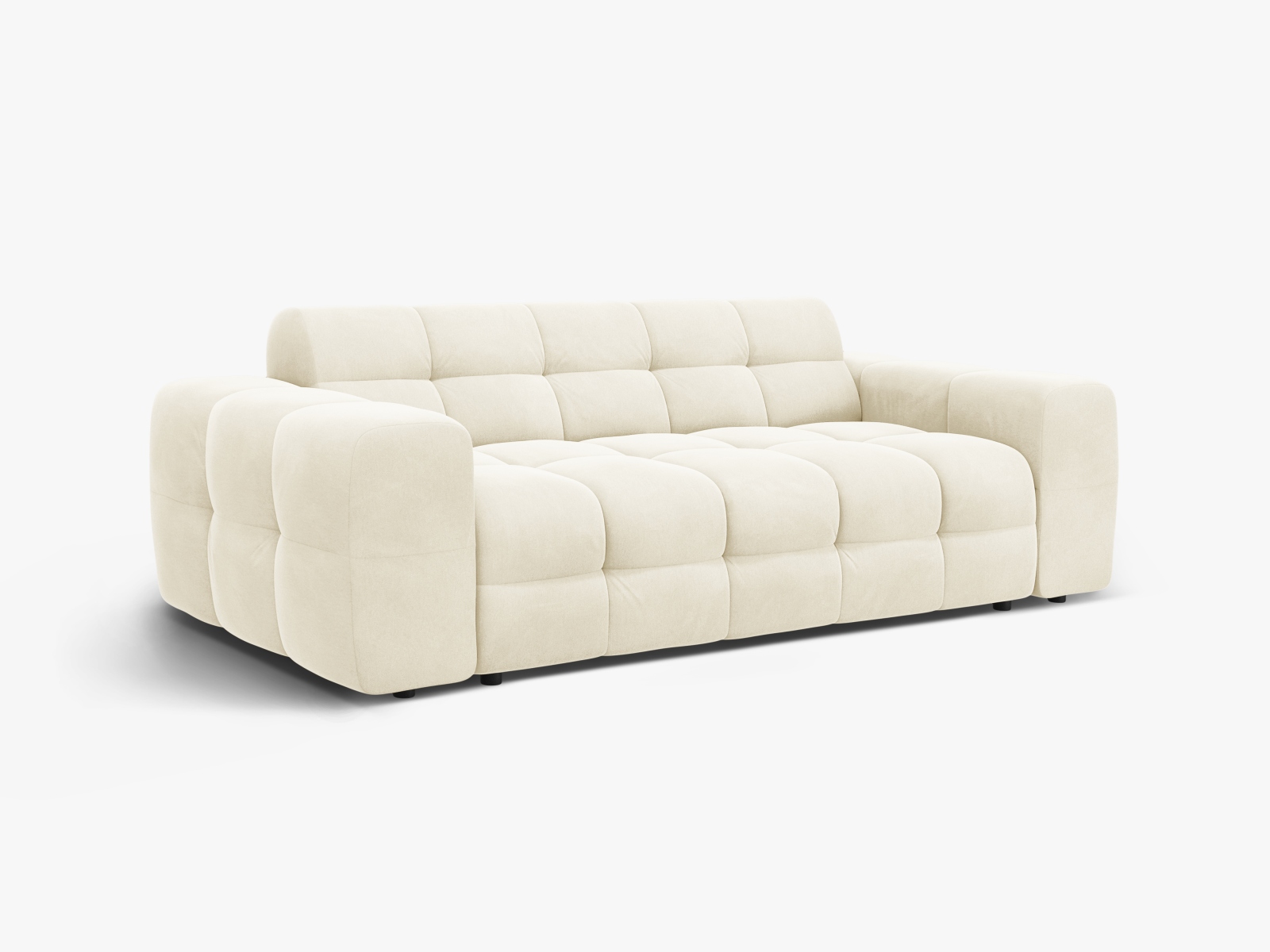Velvet Sofa, "Kendal", 3 Seats, 222x103x79