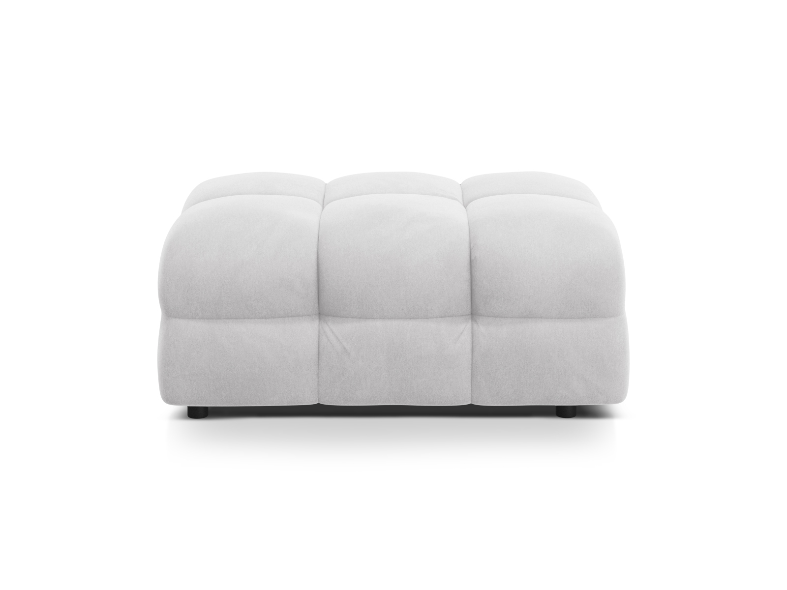 Velvet Pouf, "Kendal", 1 Seat, 104x72x45