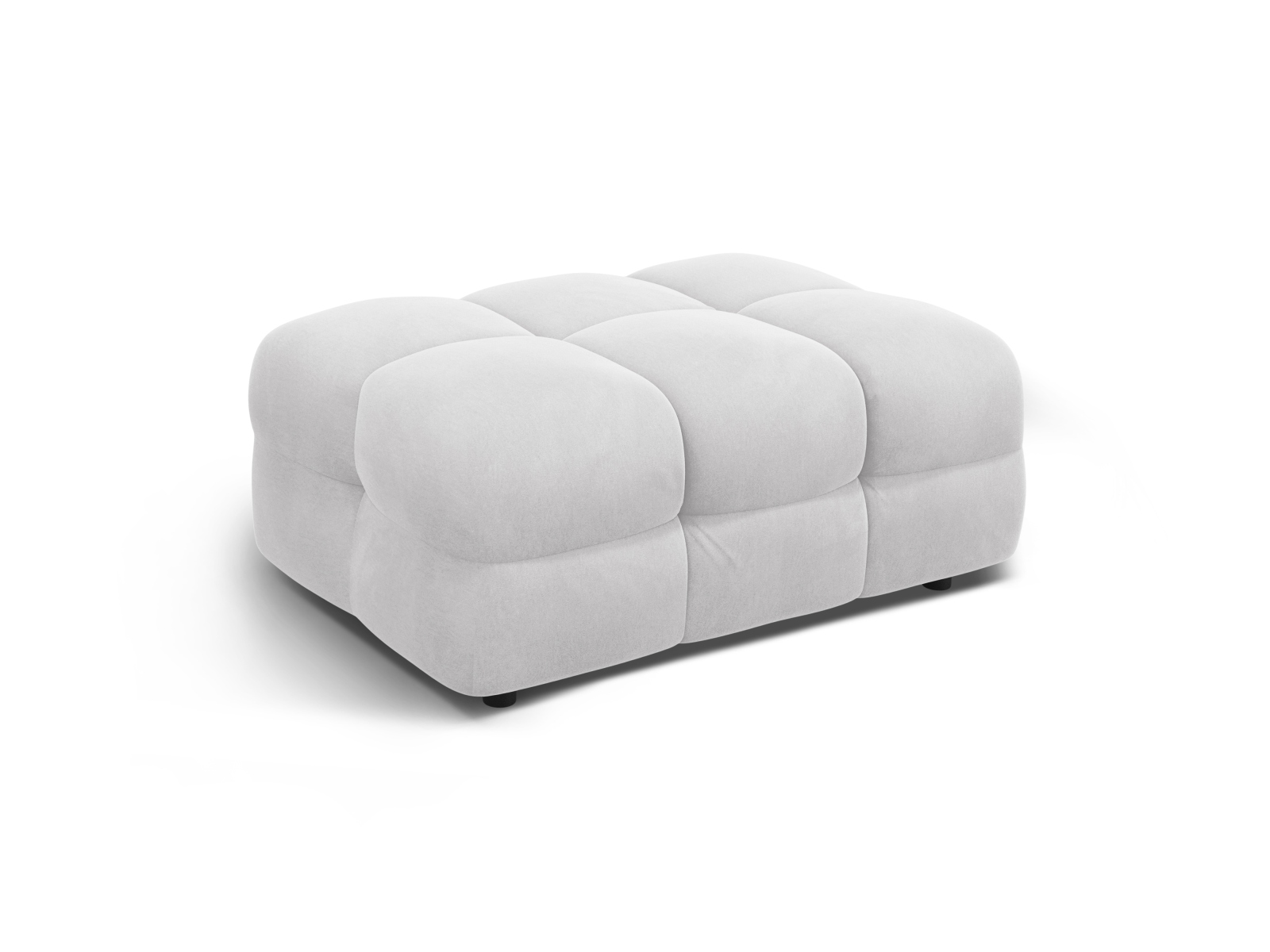 Velvet Pouf, "Kendal", 1 Seat, 104x72x45