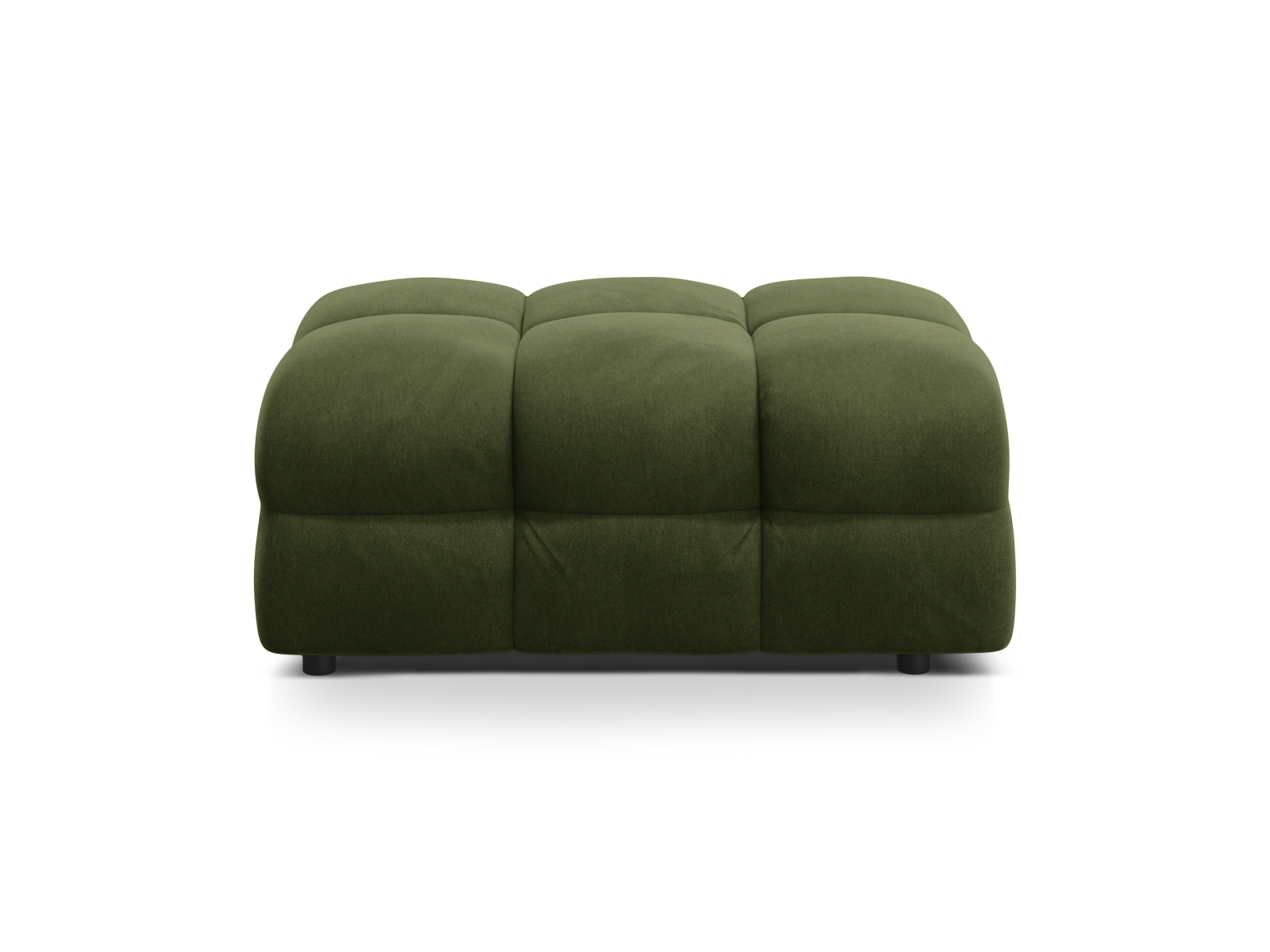 Velvet Pouf, "Kendal", 1 Seat, 104x72x45