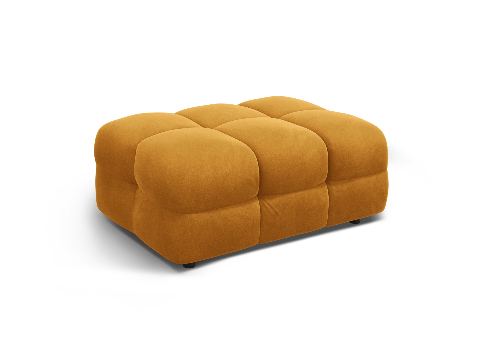 Velvet Pouf, "Kendal", 1 Seat, 104x72x45