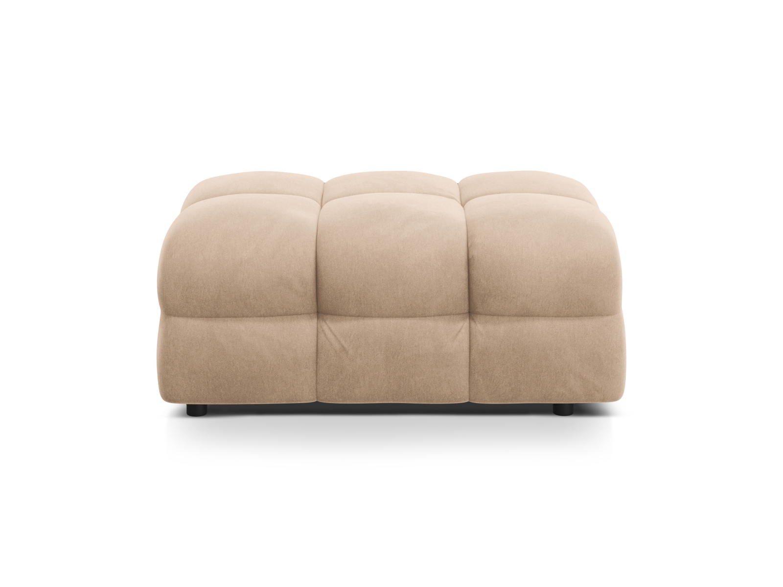 Velvet Pouf, "Kendal", 1 Seat, 104x72x45