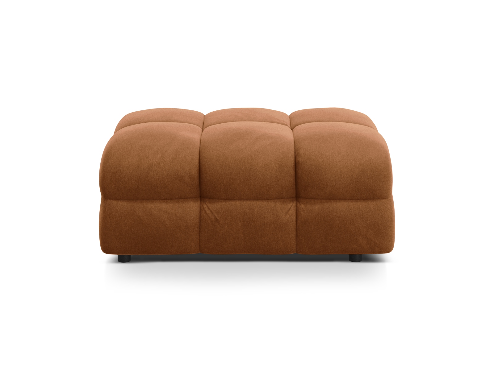 Velvet Pouf, "Kendal", 1 Seat, 104x72x45