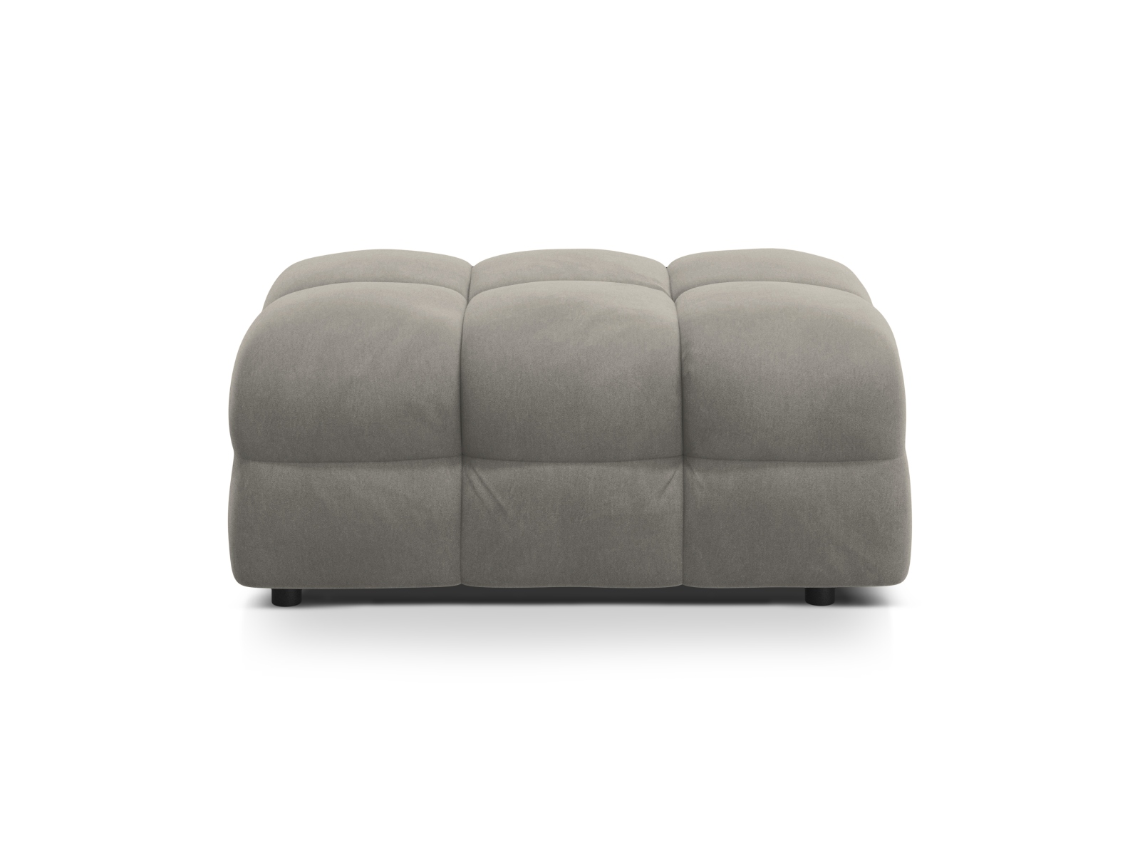 Velvet Pouf, "Kendal", 1 Seat, 104x72x45