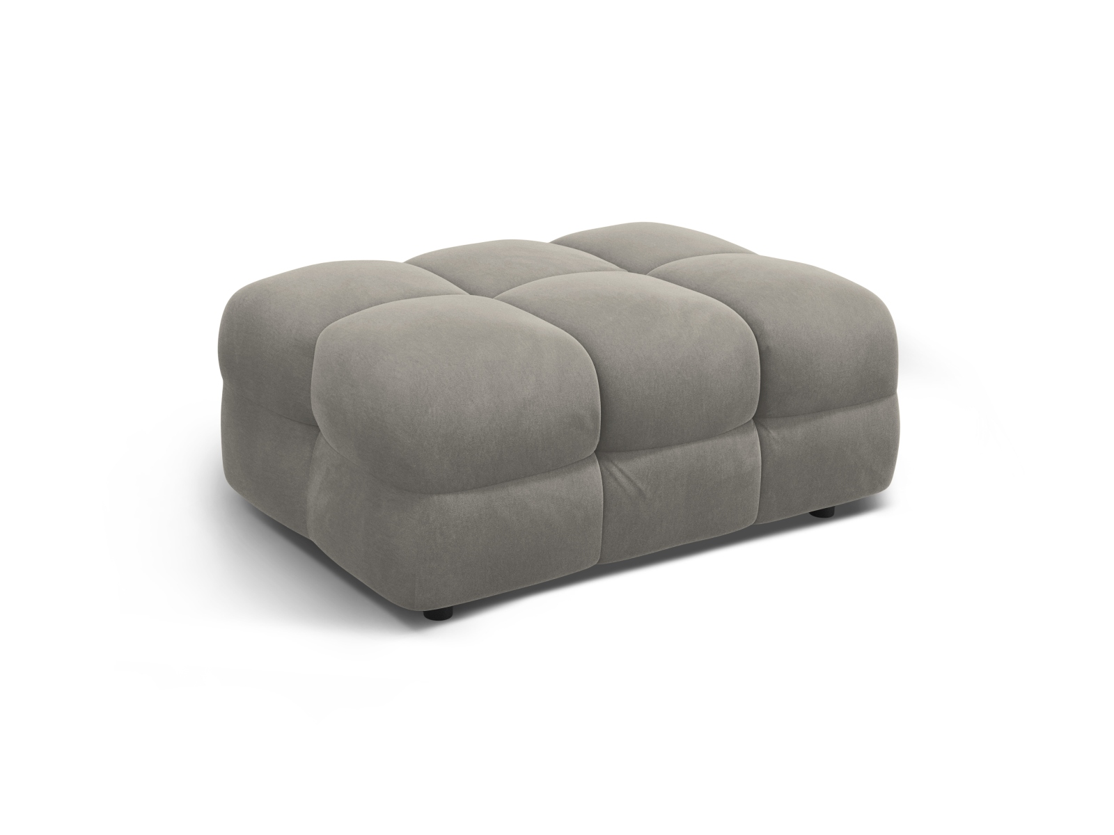 Velvet Pouf, "Kendal", 1 Seat, 104x72x45