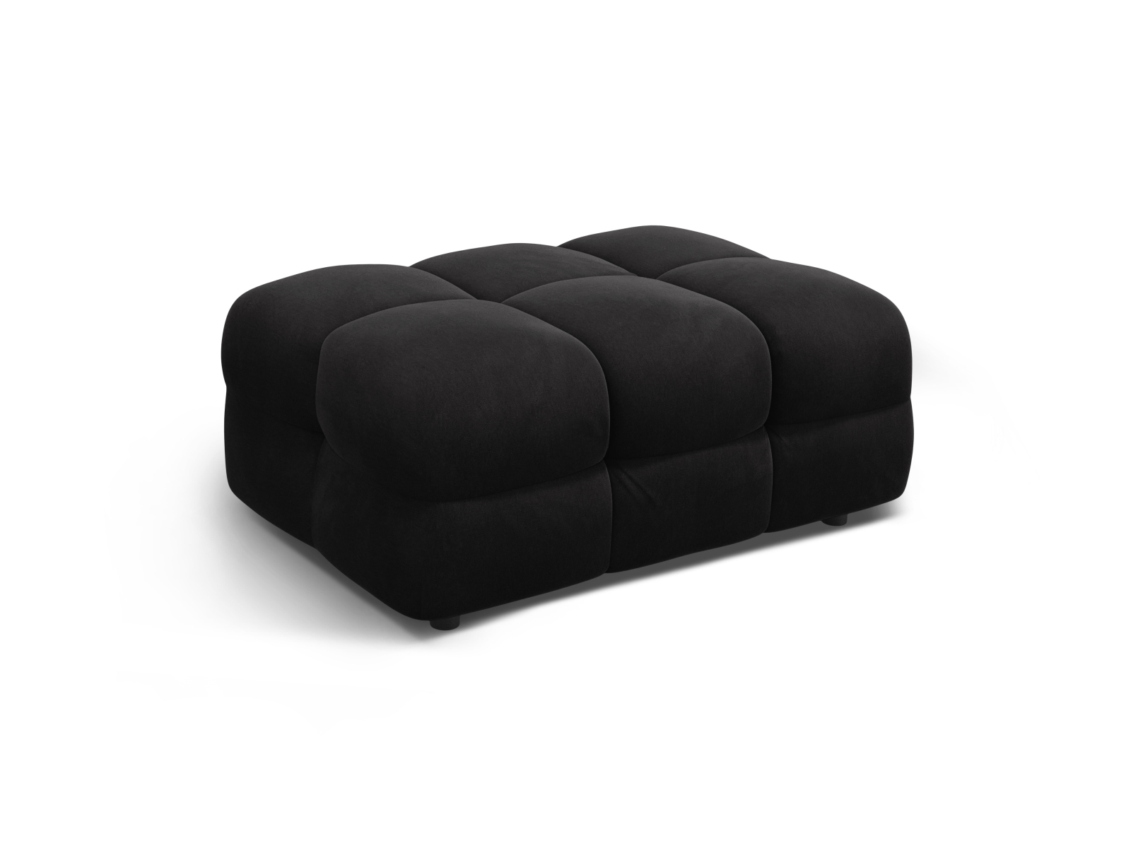 Velvet Pouf, "Kendal", 1 Seat, 104x72x45
