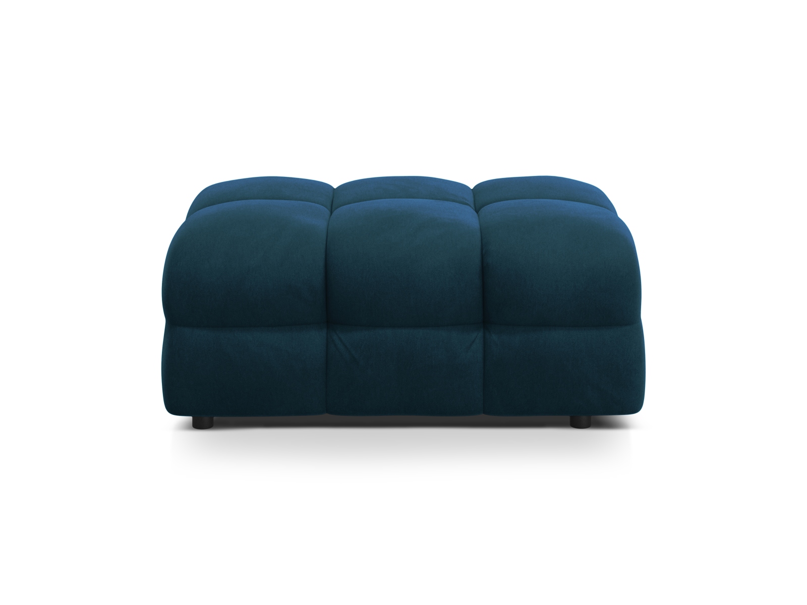 Velvet Pouf, "Kendal", 1 Seat, 104x72x45