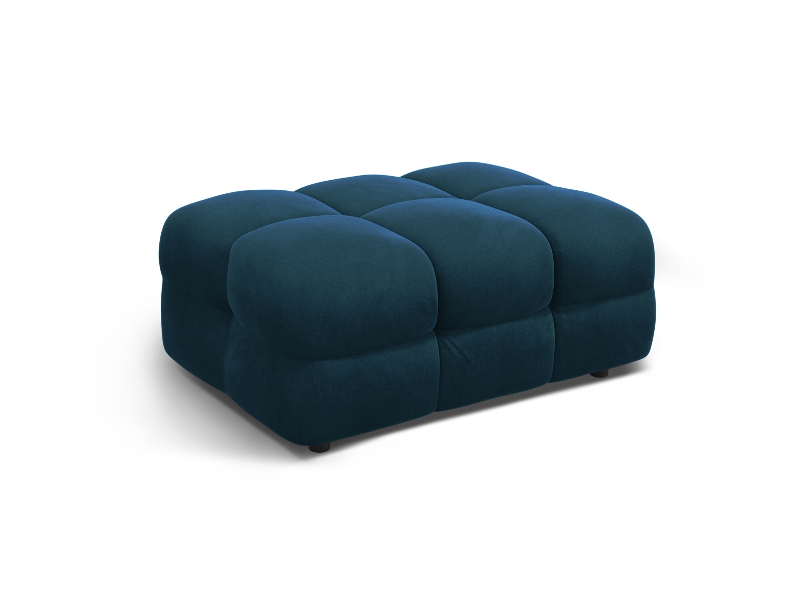 Velvet Pouf, "Kendal", 1 Seat, 104x72x45