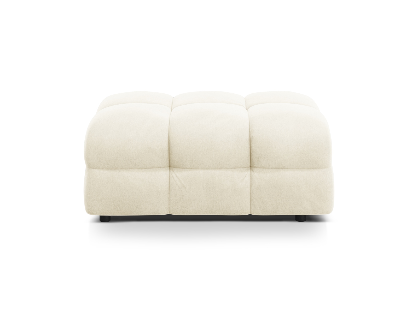 Velvet Pouf, "Kendal", 1 Seat, 104x72x45