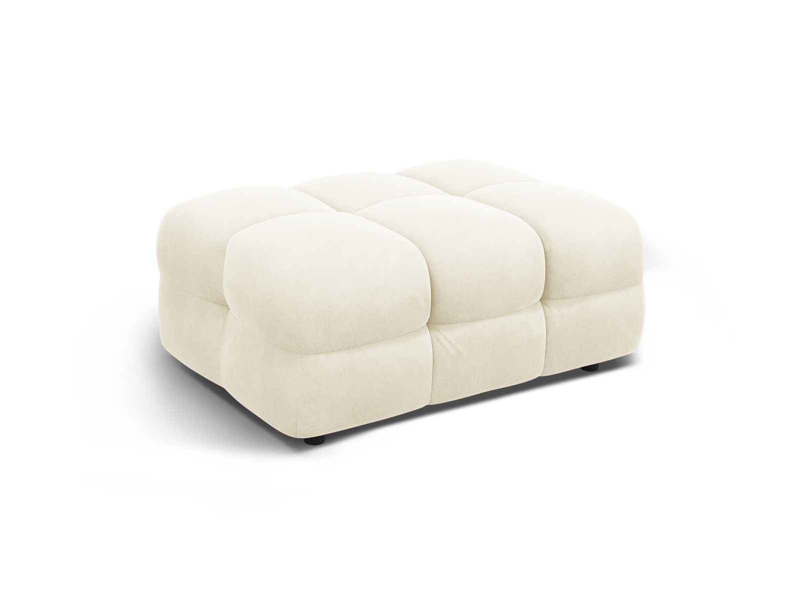 Velvet Pouf, "Kendal", 1 Seat, 104x72x45