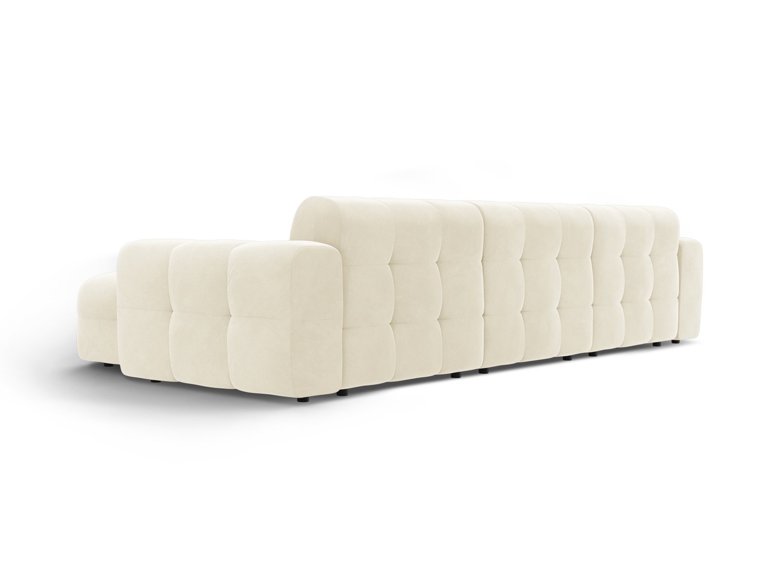 Velvet Right Corner Sofa, "Kendal", 5 Seats, 357x173x79