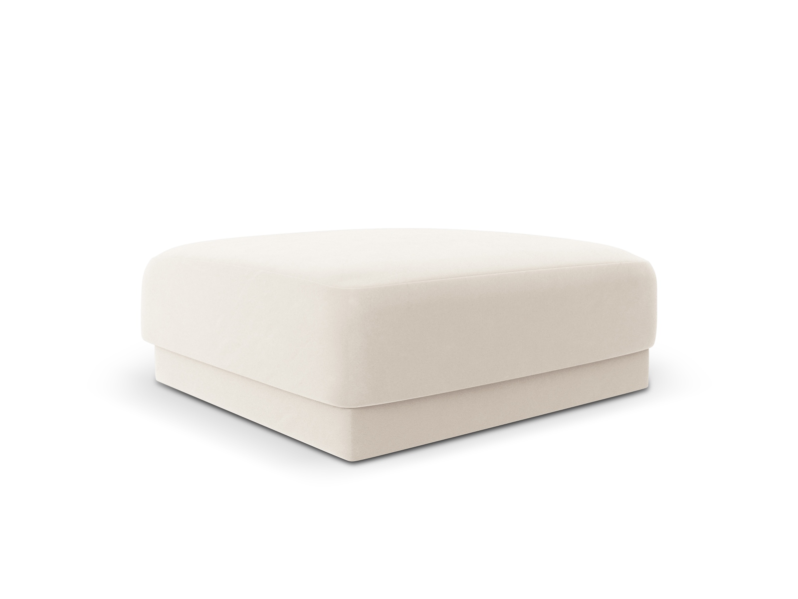 Velvet Pouf, "Miley", 1 Seat, 90x90x40