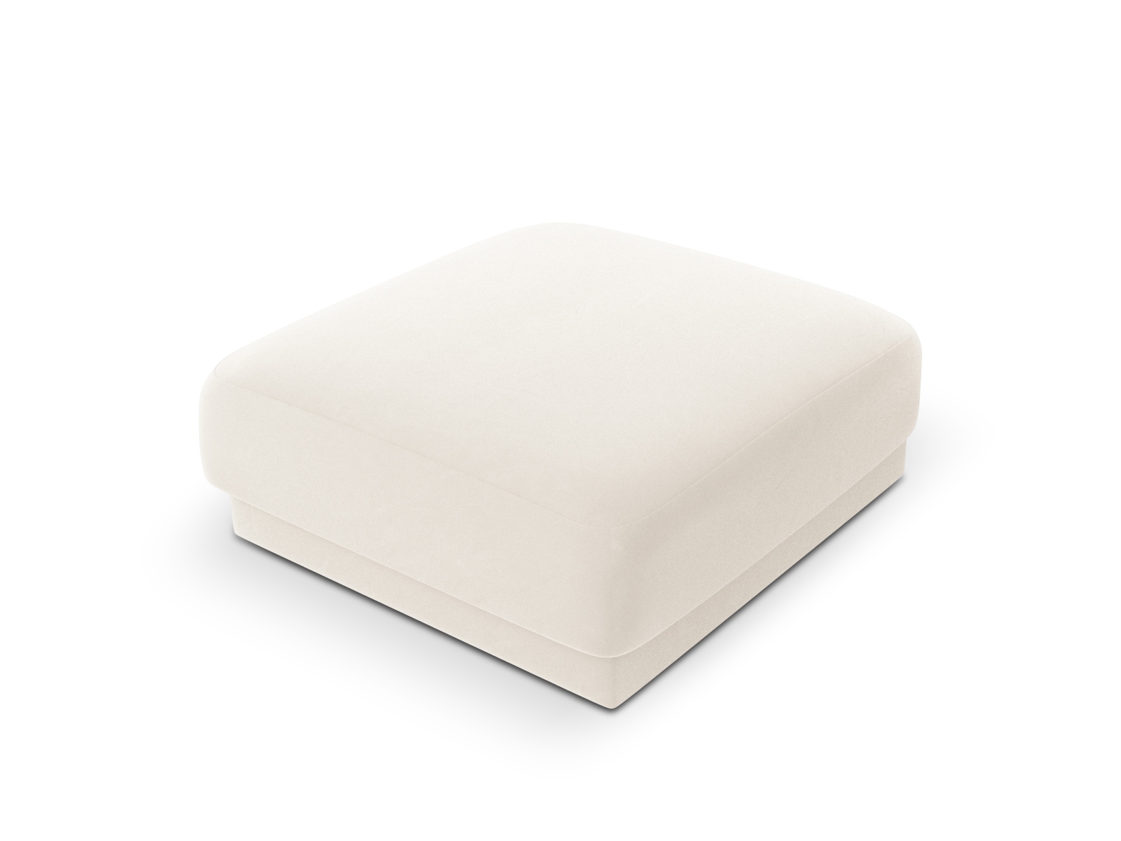 Velvet Pouf, "Miley", 1 Seat, 90x90x40