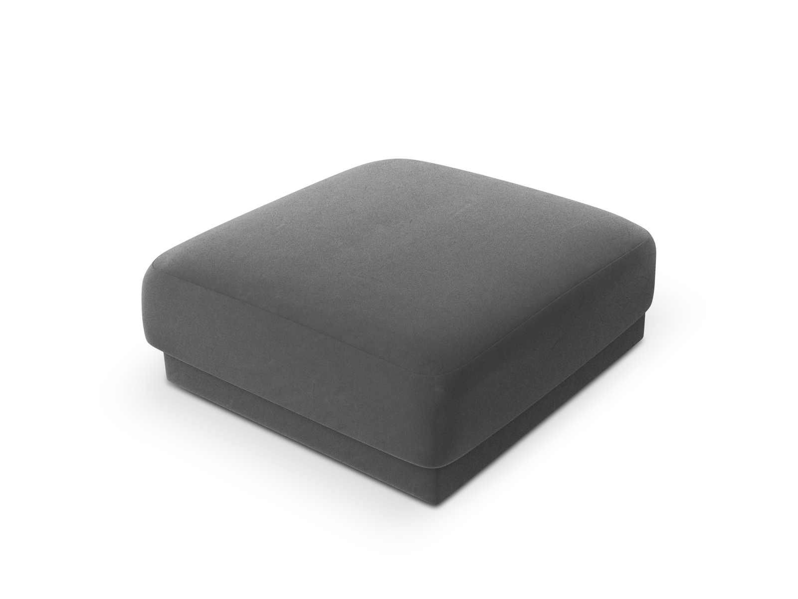 Velvet Pouf, "Miley", 1 Seat, 90x90x40