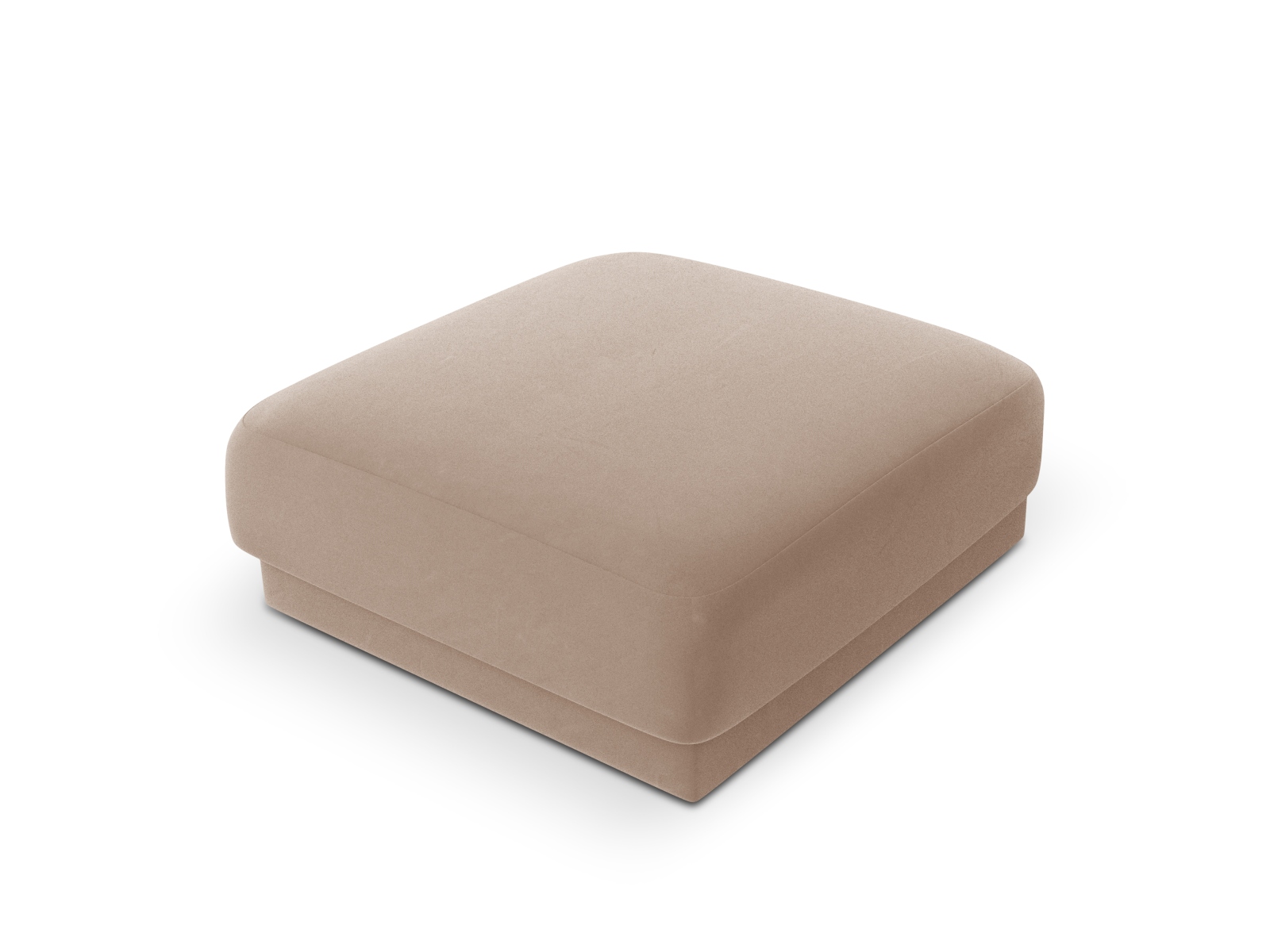 Velvet Pouf, "Miley", 1 Seat, 90x90x40