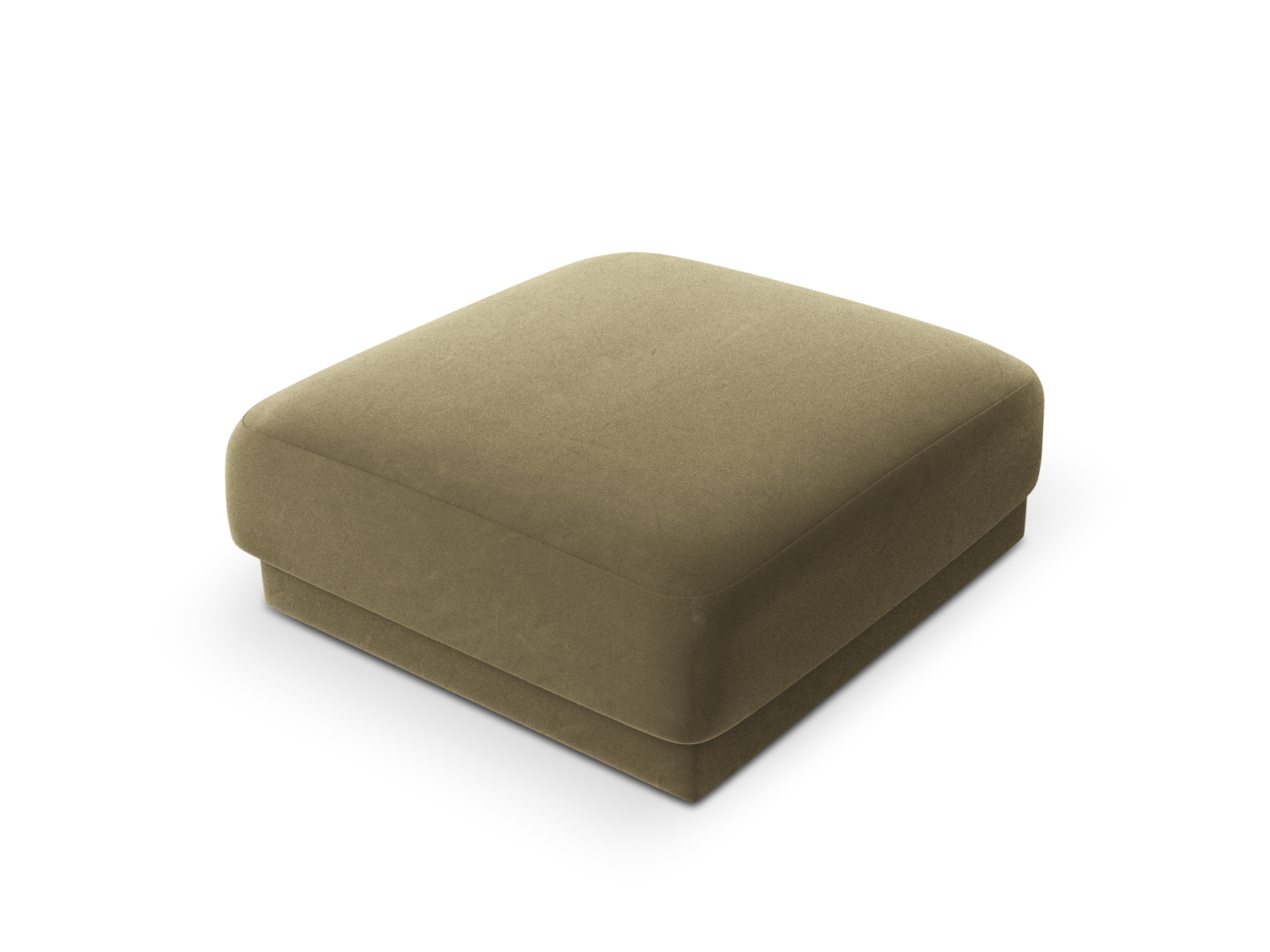 Velvet Pouf, "Miley", 1 Seat, 90x90x40