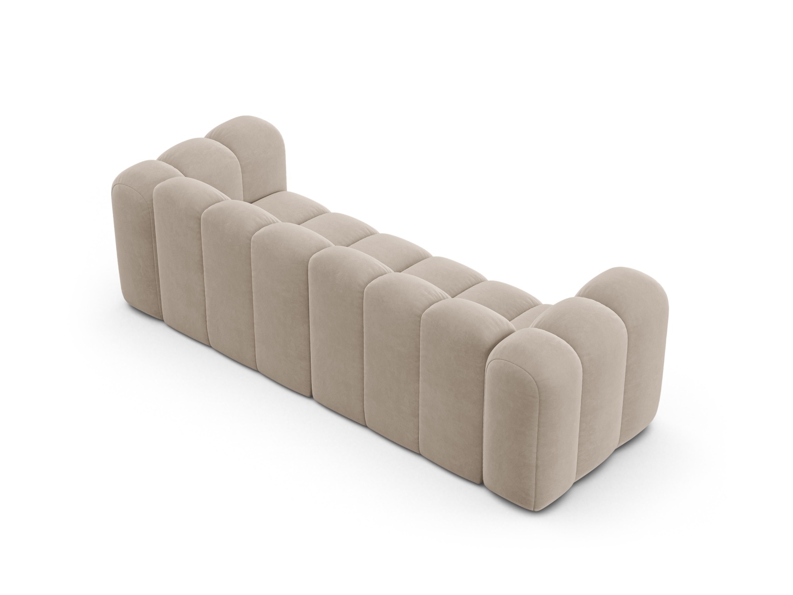 Velvet Sofa, "Lupine", 3 Seats, 230x95x70