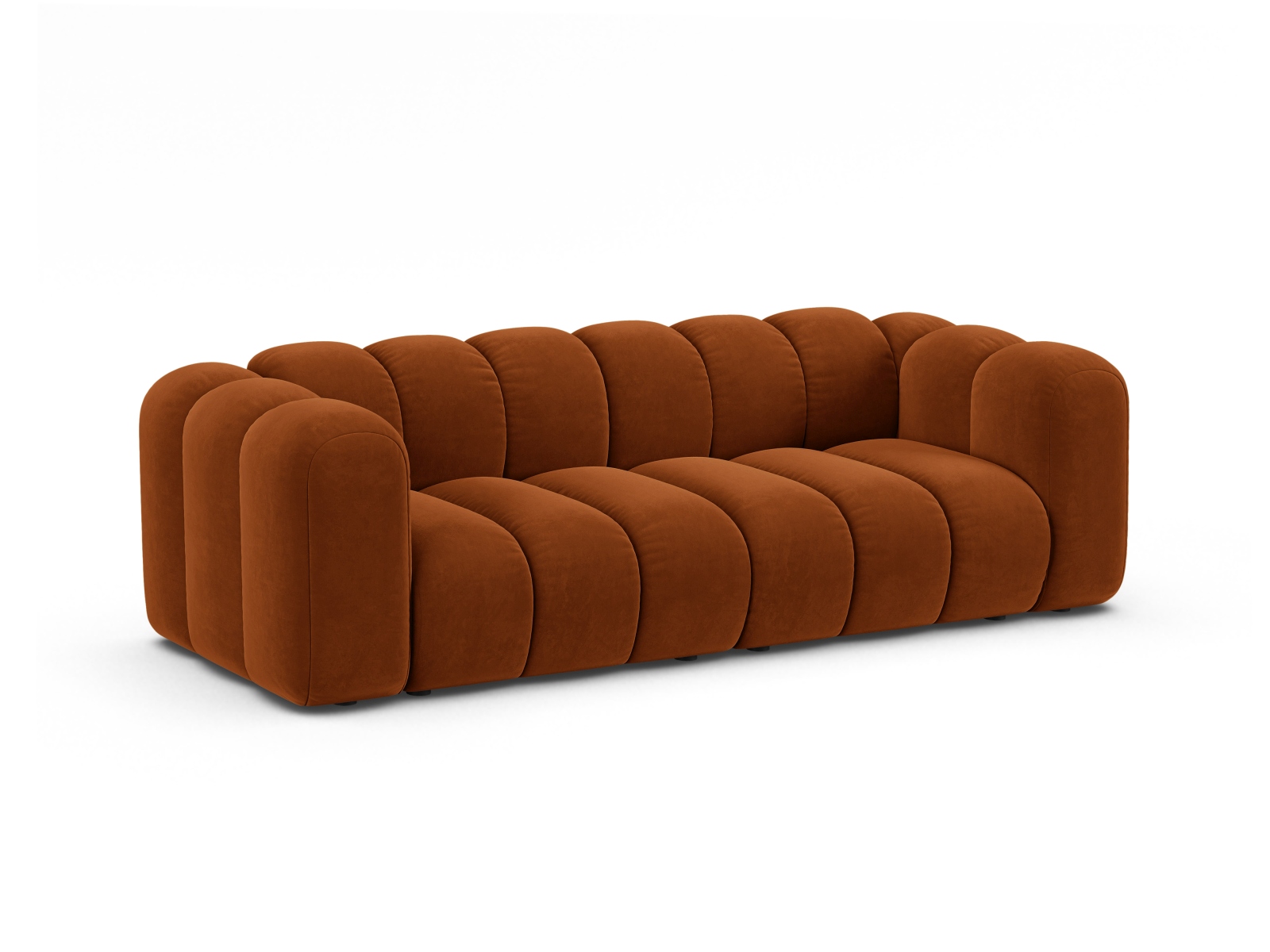 Velvet Sofa, "Lupine", 3 Seats, 230x95x70