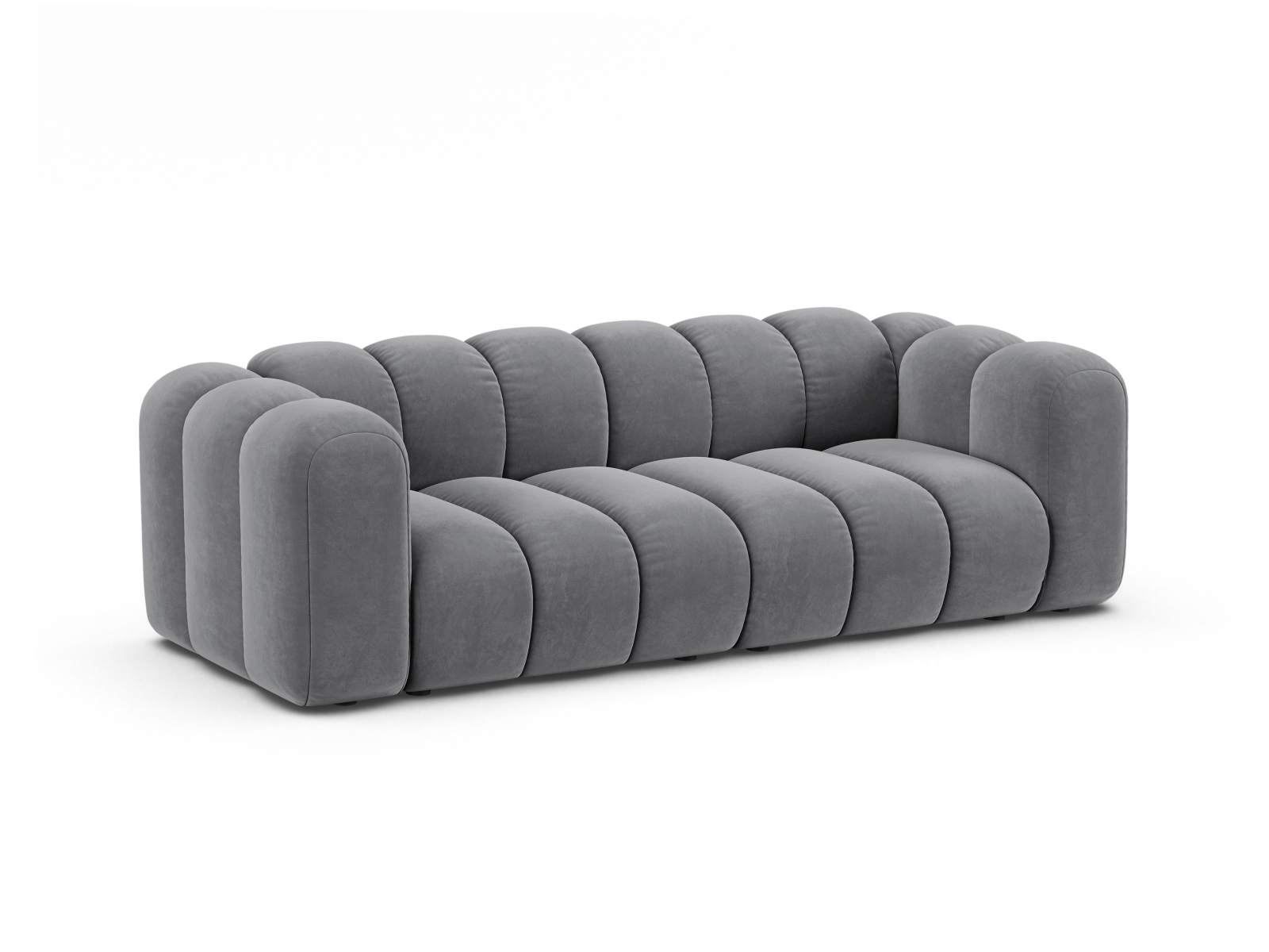 Velvet Sofa, "Lupine", 3 Seats, 230x95x70
