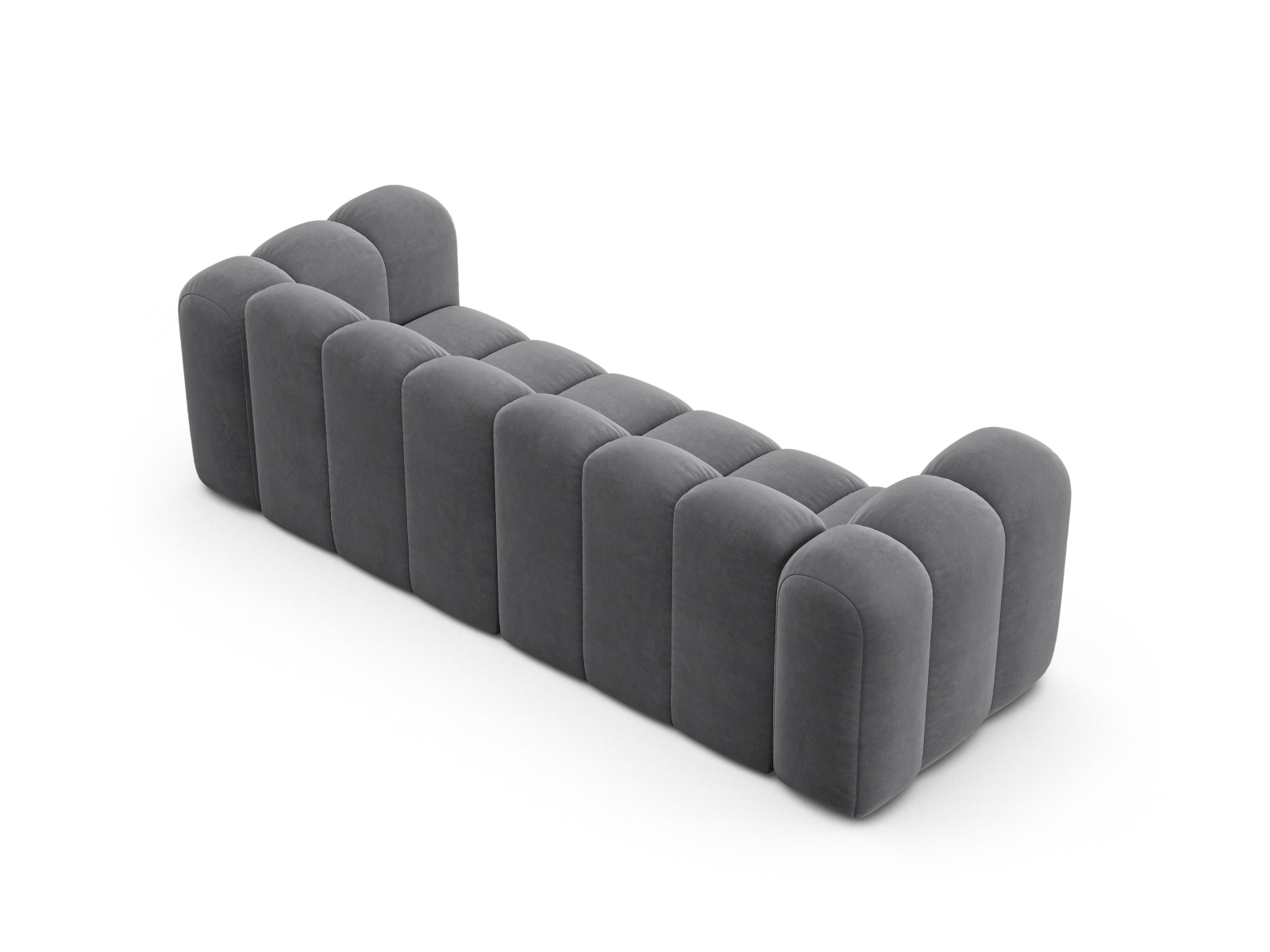 Velvet Sofa, "Lupine", 3 Seats, 230x95x70