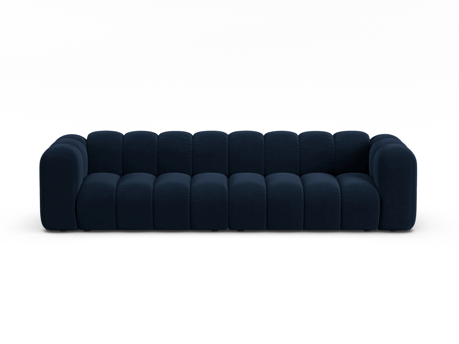 Velvet Modular Sofa, "Lupine", 4 Seats, 290x95x70