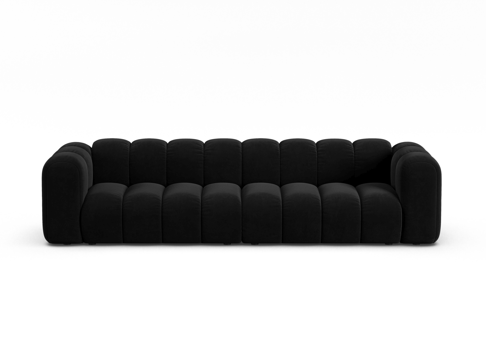 Velvet Modular Sofa, "Lupine", 4 Seats, 290x95x70