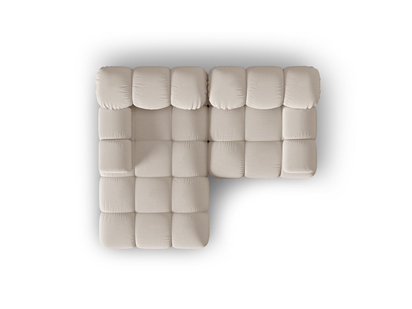 Modular Left Corner Sofa, "Bellis", 3 Seats, 188x155x70
