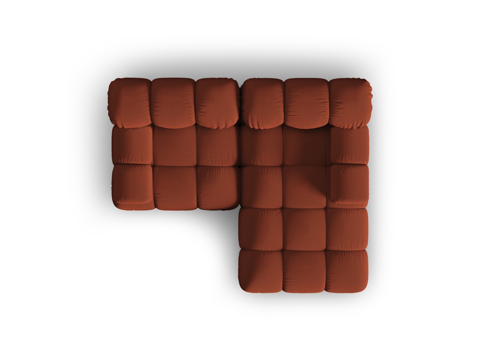 Modular Right Corner Sofa, "Bellis", 3 Seats, 188x155x70