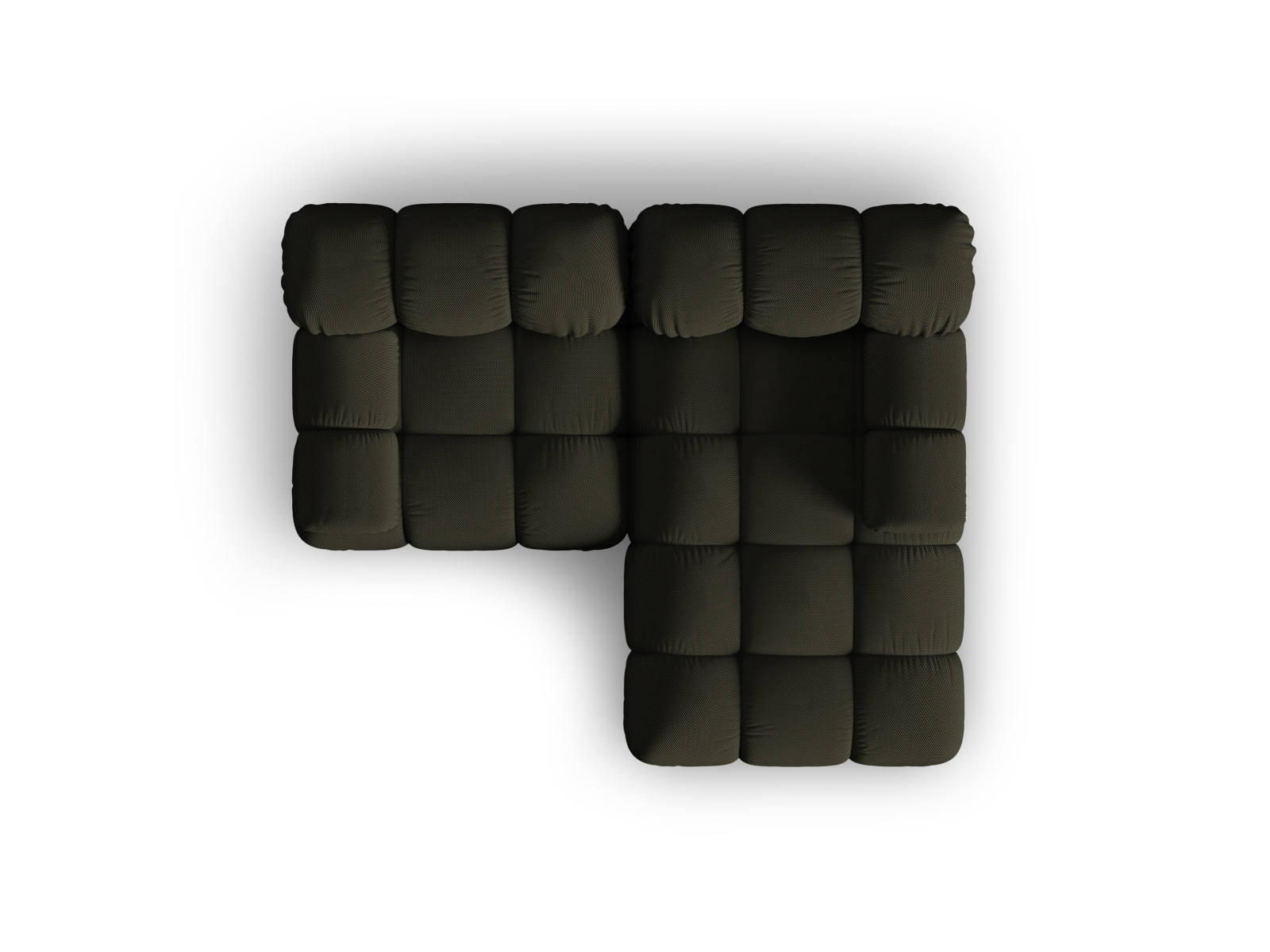 Modular Right Corner Sofa, "Bellis", 3 Seats, 188x155x70