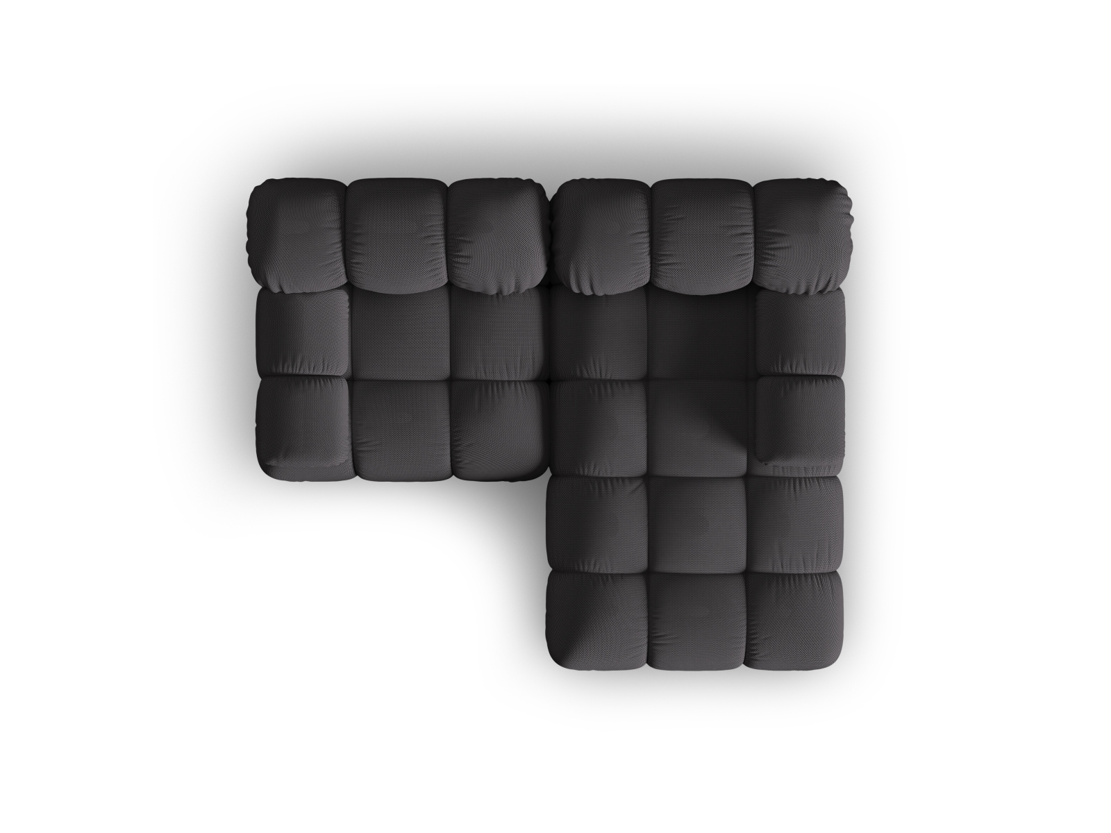 Modular Right Corner Sofa, "Bellis", 3 Seats, 188x155x70