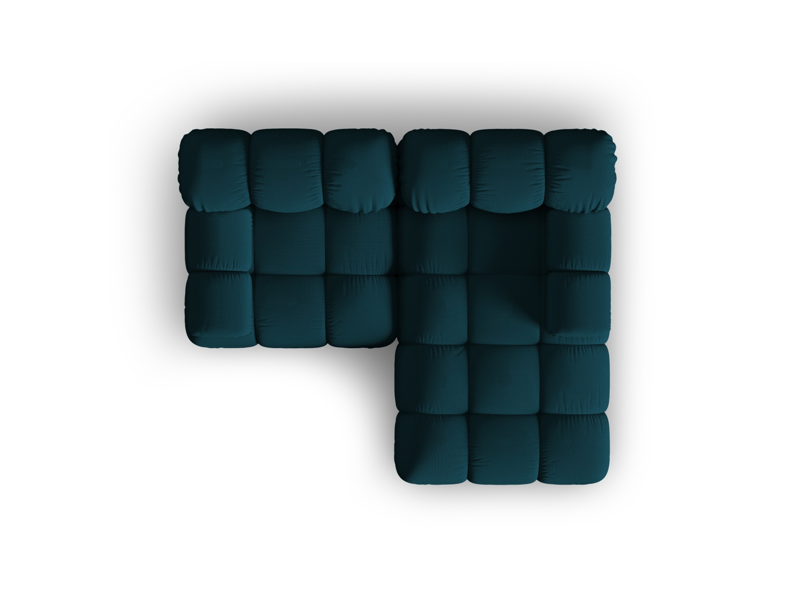 Modular Right Corner Sofa, "Bellis", 3 Seats, 188x155x70