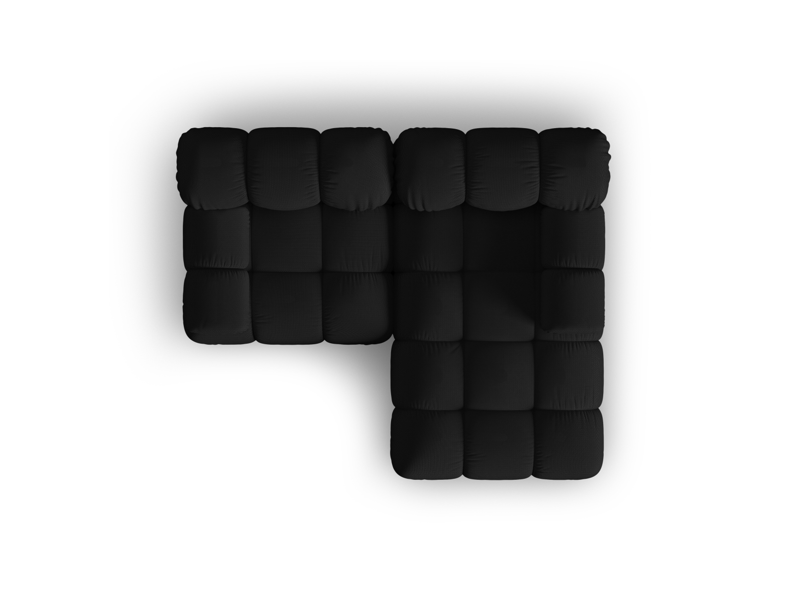 Modular Right Corner Sofa, "Bellis", 3 Seats, 188x155x70