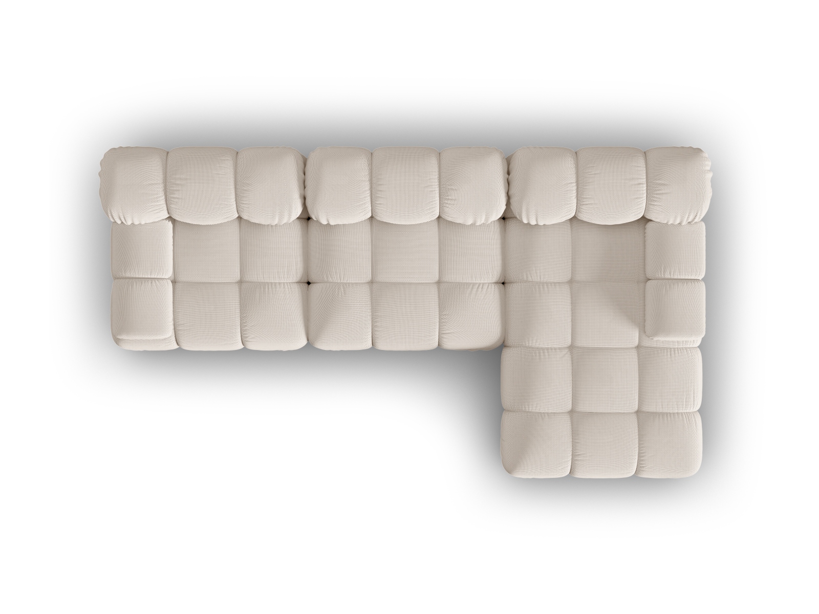 Modular Right Corner Sofa, "Bellis", 4 Seats, 282x155x70