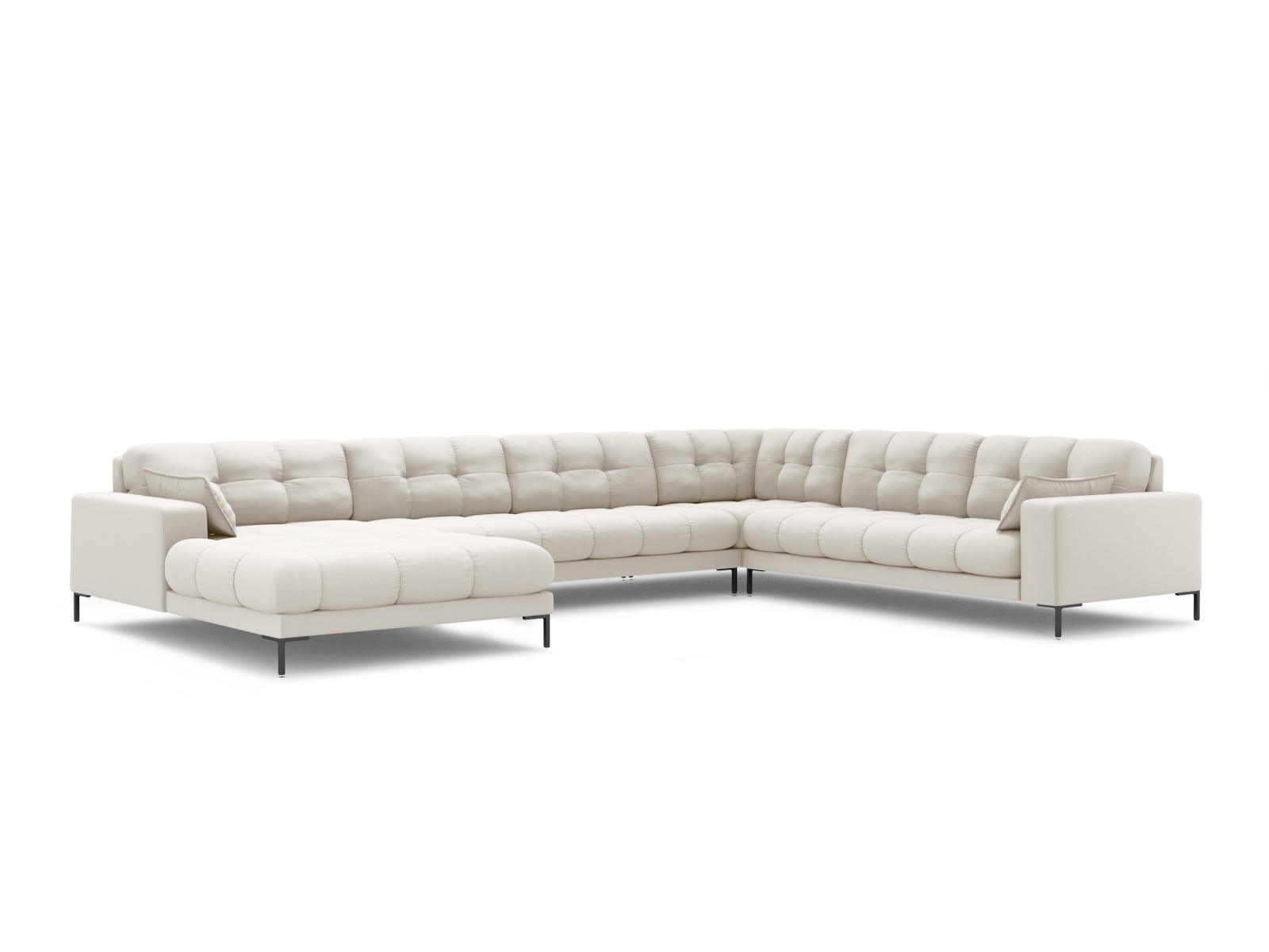 Panoramic Right Corner Sofa, "Mamaia", 7 Seats, 327x256x75