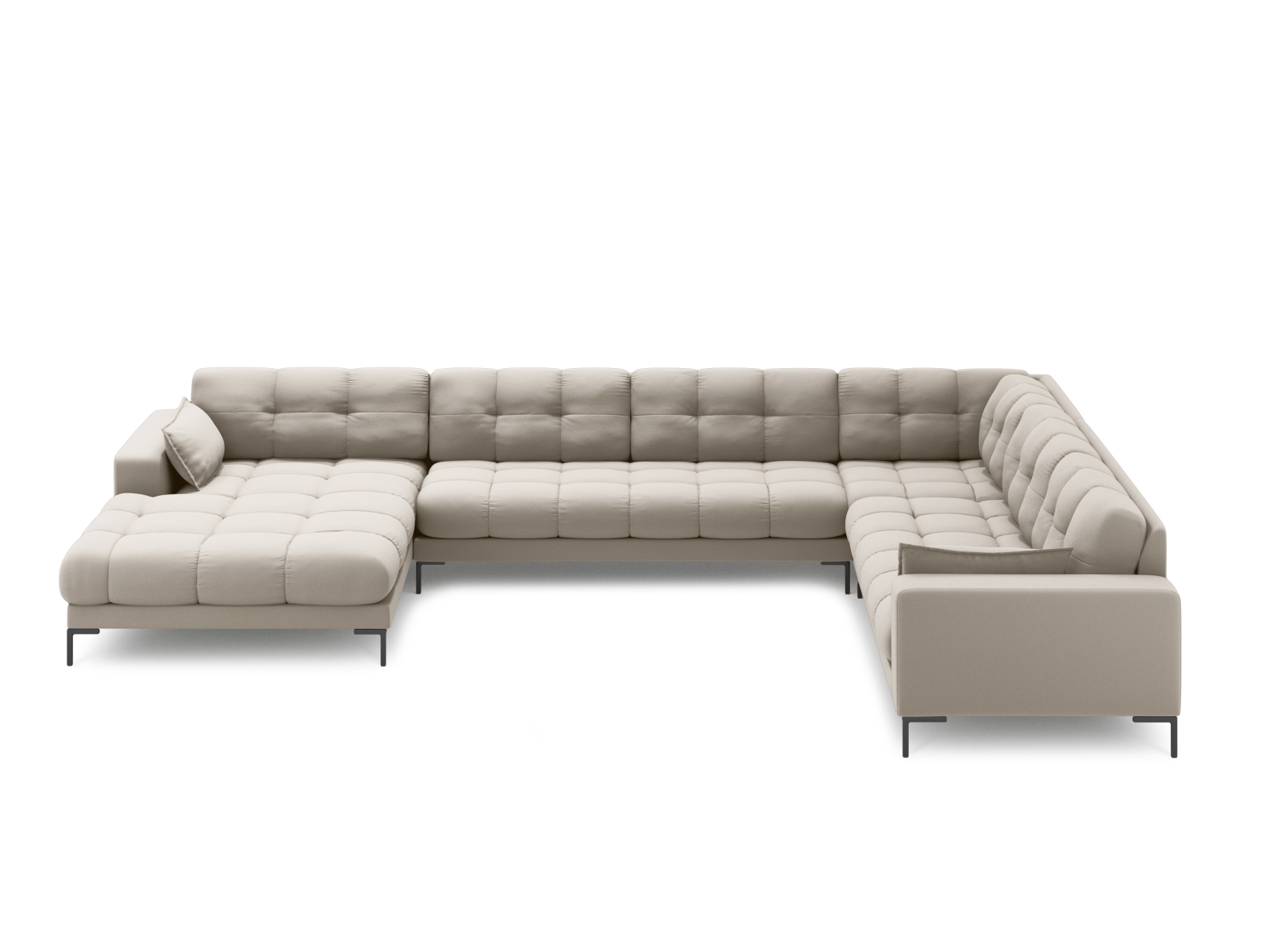 Panoramic Right Corner Sofa, "Mamaia", 7 Seats, 327x256x75