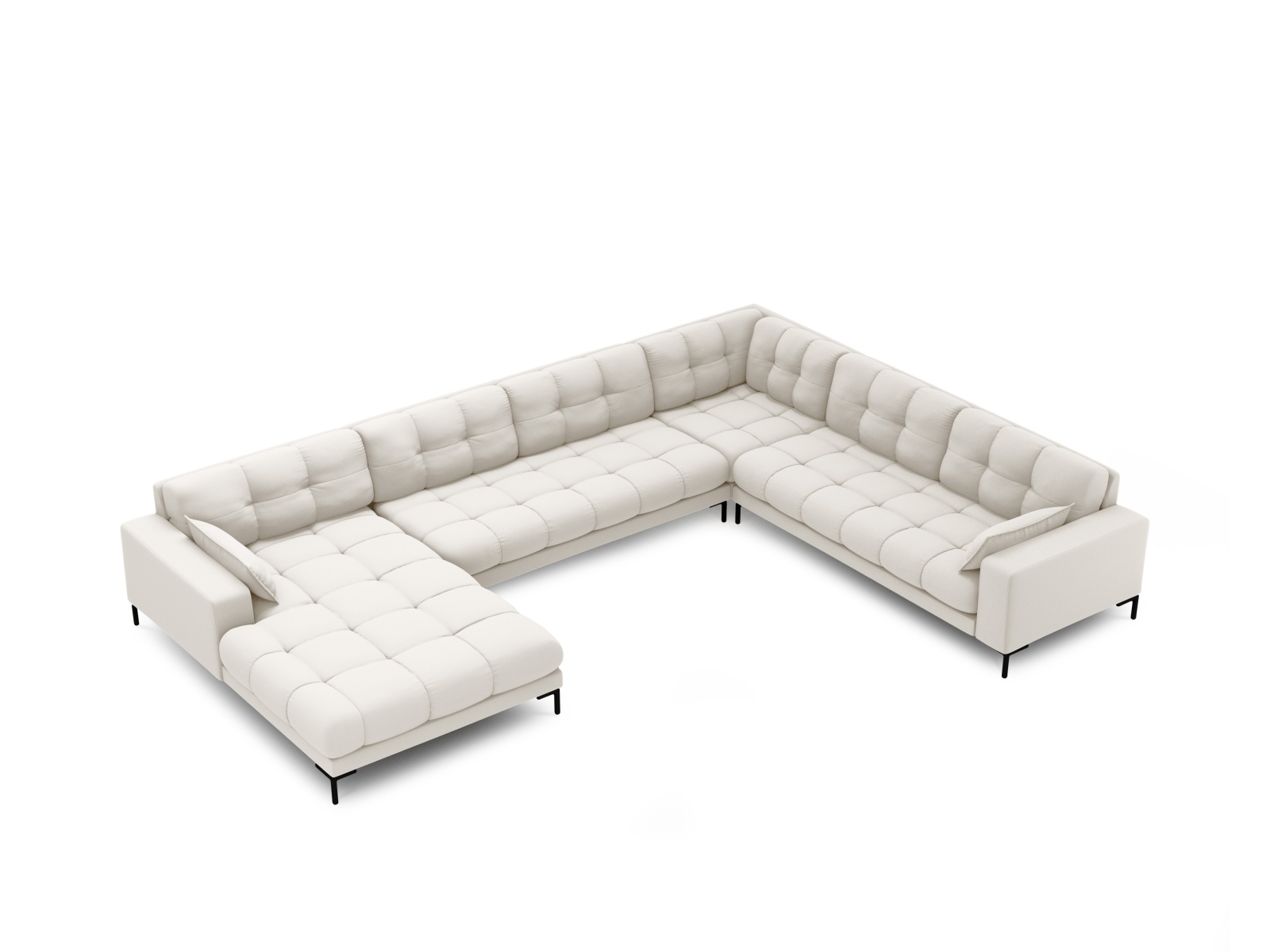 Panoramic Right Corner Sofa, "Mamaia", 7 Seats, 327x256x75